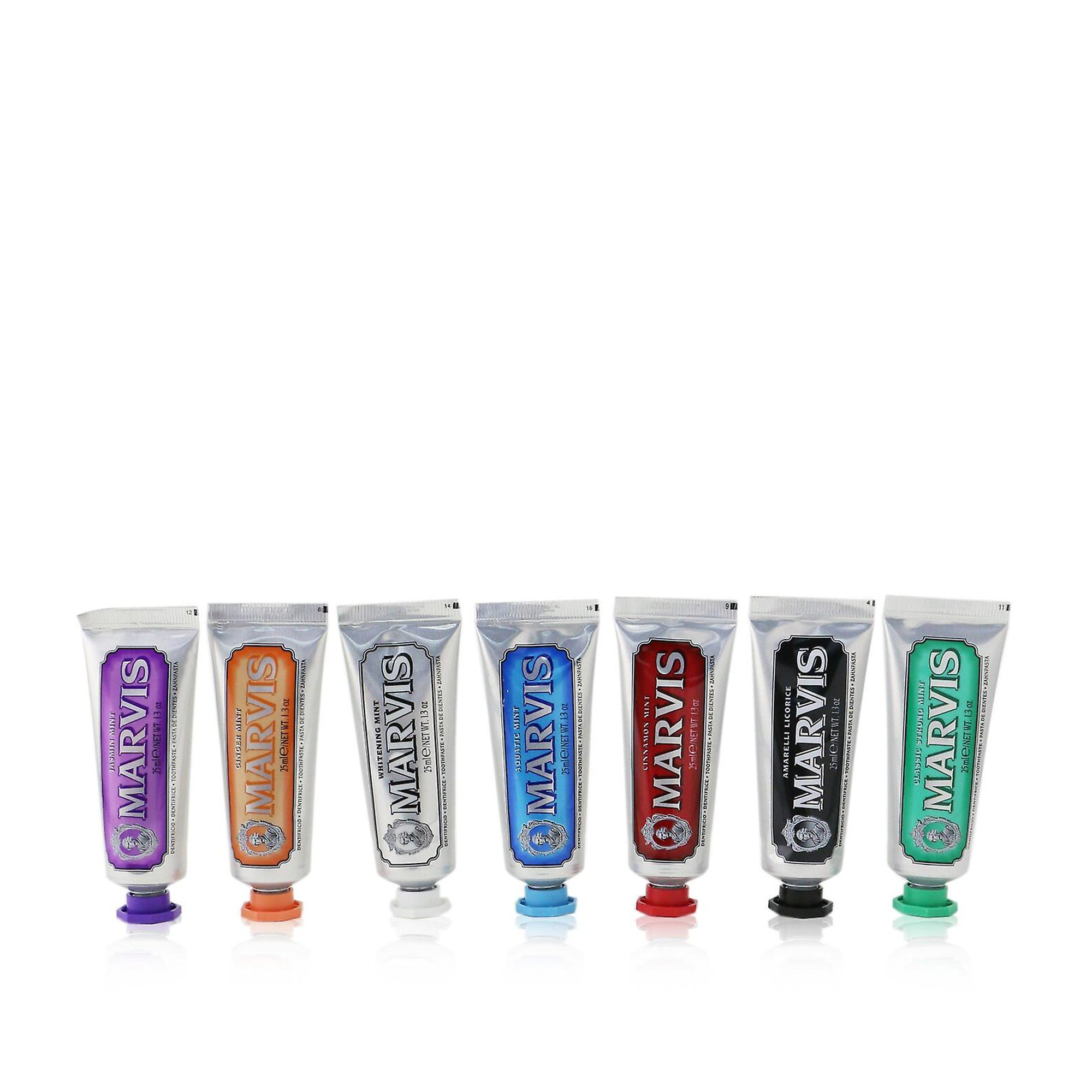 Marvis 7 Flavour Pack 7x25 ml - Marvis’in 7 Eşsiz Aromasını İçeren Deneme Boy Diş Macunu Seti