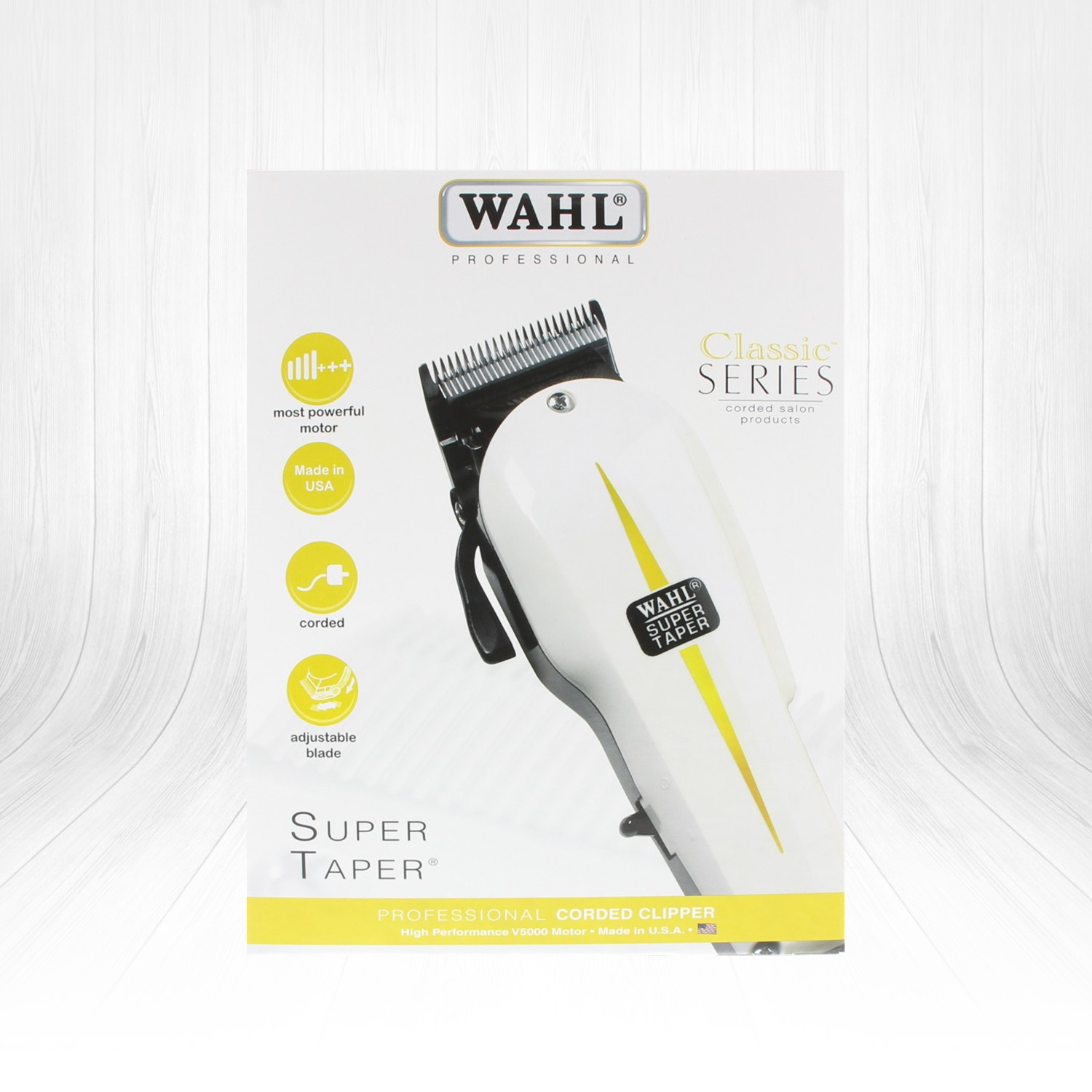 Wahl Classic Series Super Taper Kablolu Saç Tıraş Makinesi 08466-216 – Yüksek kaliteli motoru ve keskin bıçaklarıyla profesyonel düzeyde saç tıraşı sağlayan kablolu tıraş makinesi.