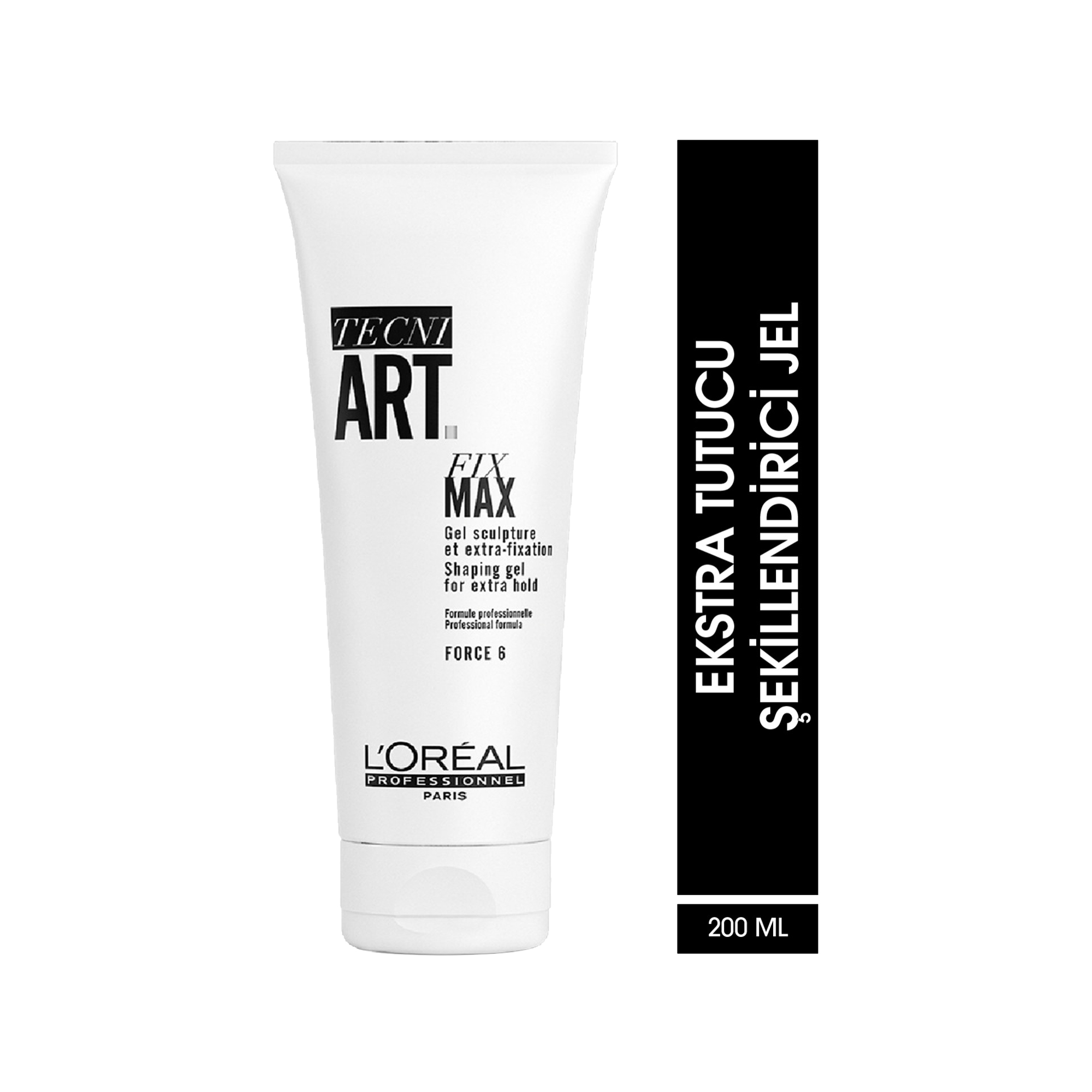 Loreal Professionnel Paris Tecni Art Fix Max Ekstra Tutucu Jel 200 ml - Saç şekillendirmede uzun süreli tutuş sağlayarak kalıcı stil oluşturmak için ideal jel