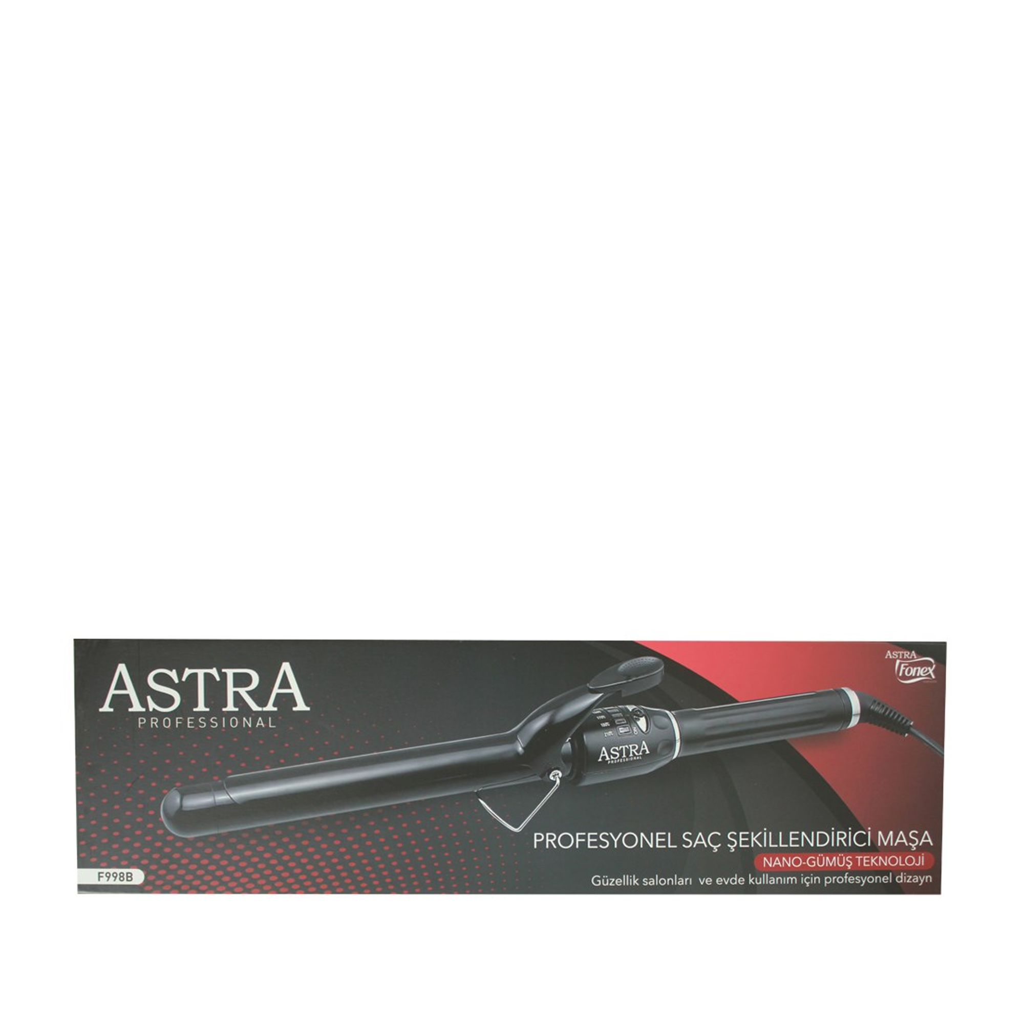 Astra Professional Saç Şekillendirici Maşa F998B 28mm – 28 mm çapıyla doğal dalgalar ve hacimli saç stilleri oluşturmak için ideal profesyonel saç maşası.