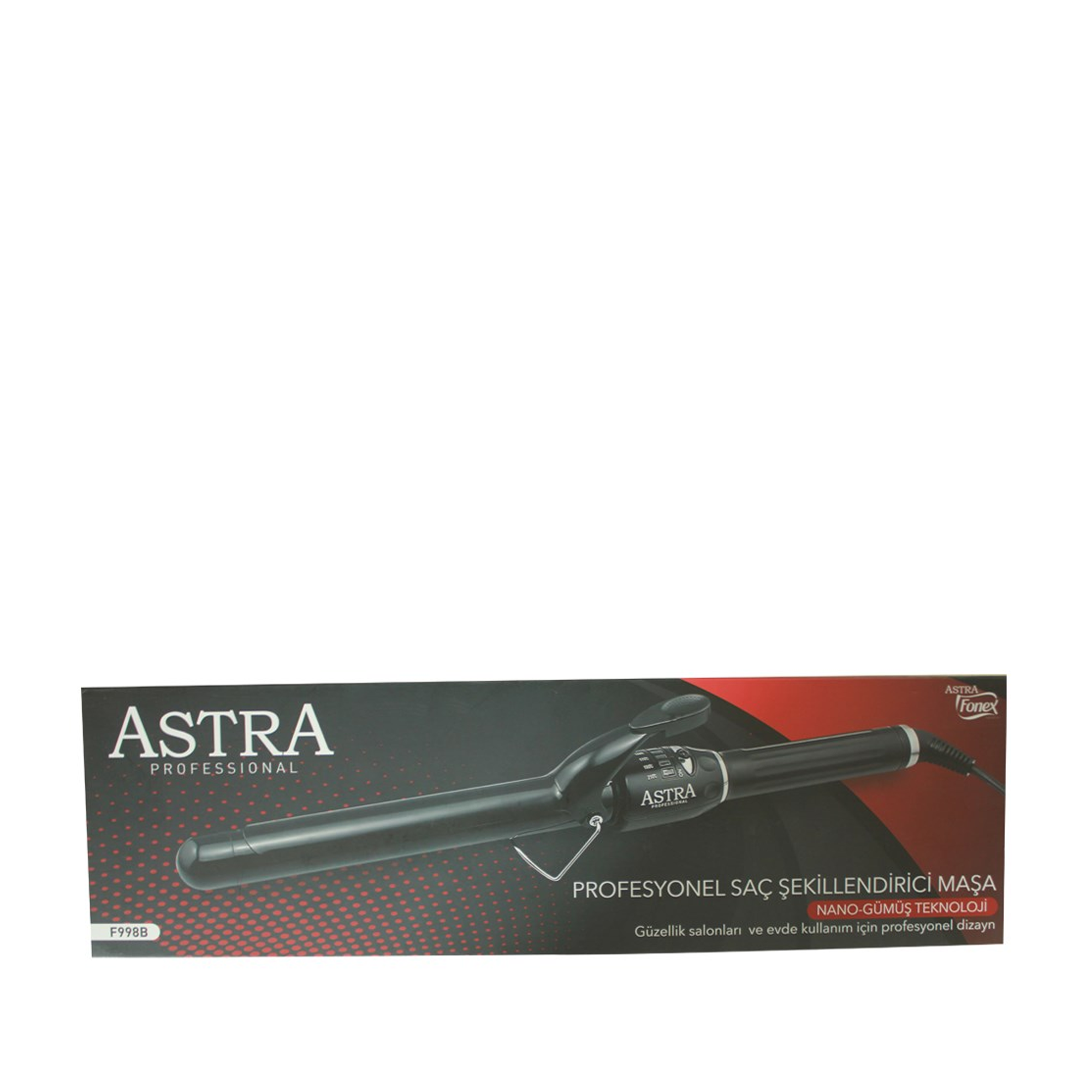 Astra Professional Saç Şekillendirici Maşa F998B 25mm – 25 mm çapıyla belirgin ve doğal bukleler oluşturan profesyonel saç şekillendirici maşa.