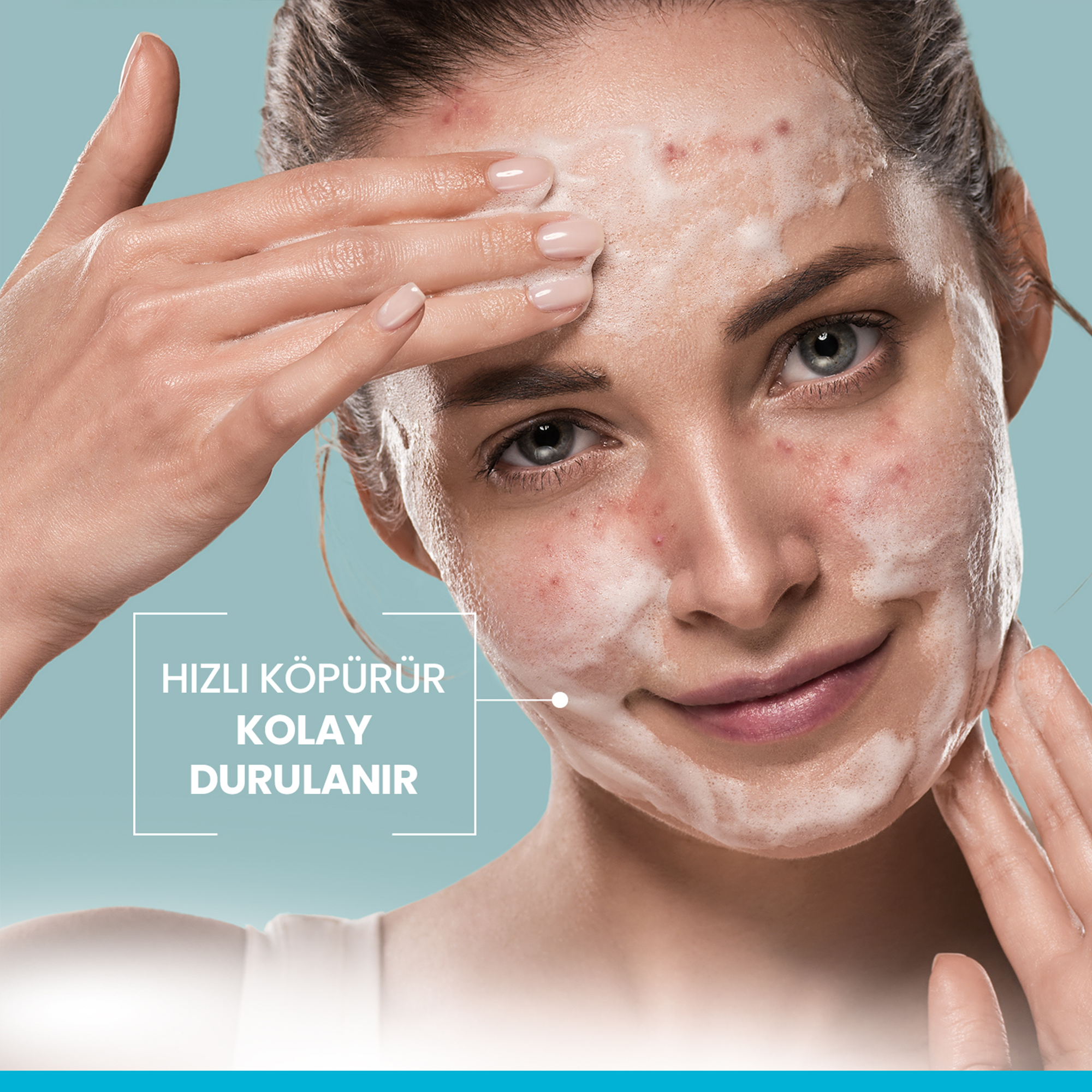 Ducray Keracnyl Gel Yağlı ve Akneye Eğilimli Ciltler İçin Temizleme Jeli 400 ml - Akneye Eğilimli Ciltlere Özel Nazik Temizlik
