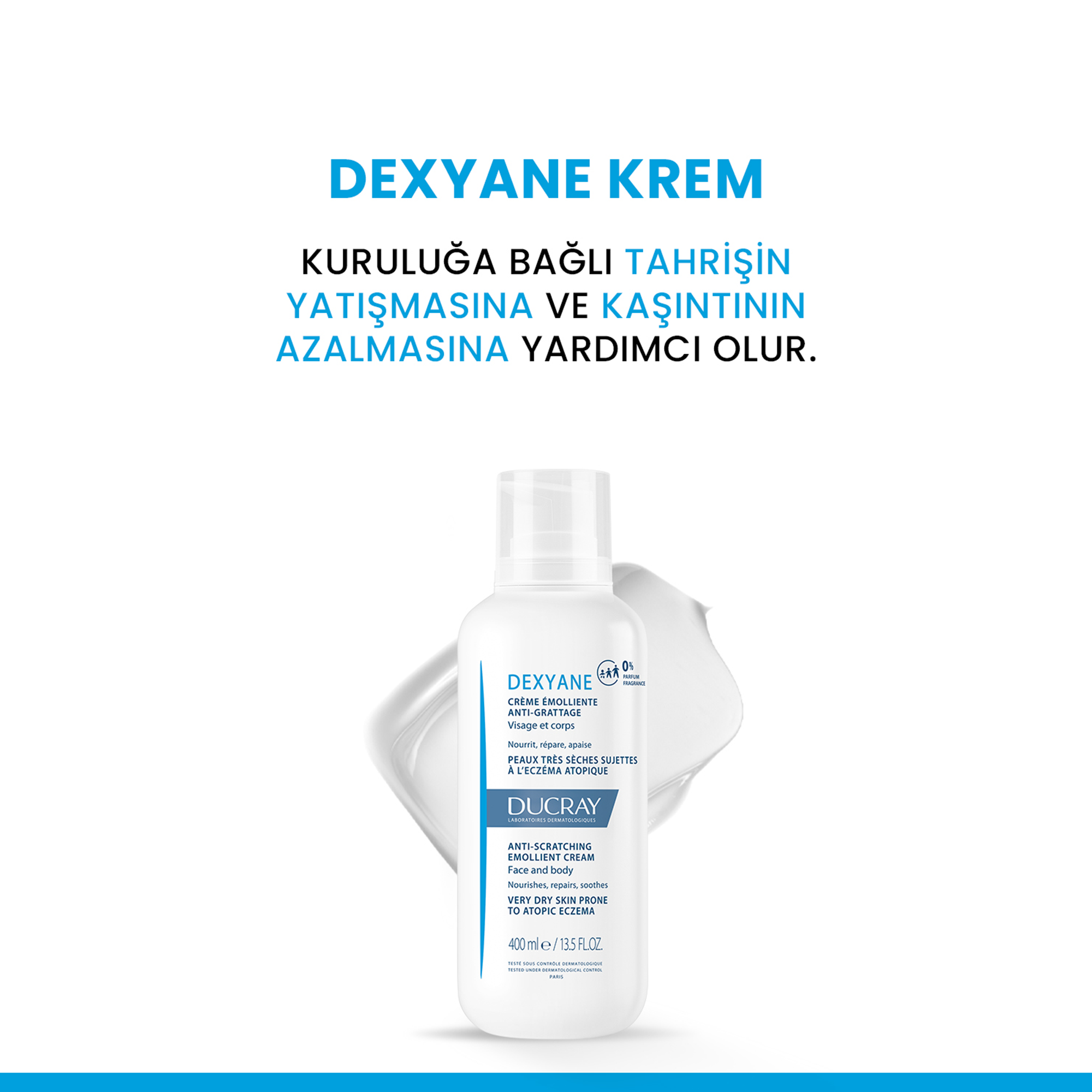 Ducray Dexyane Kuruluk Karşıtı Nemlendirici Krem 200 ml - Ciltte Derinlemesine Nemlendirici Etki, Kuruluğa Karşı Etkili