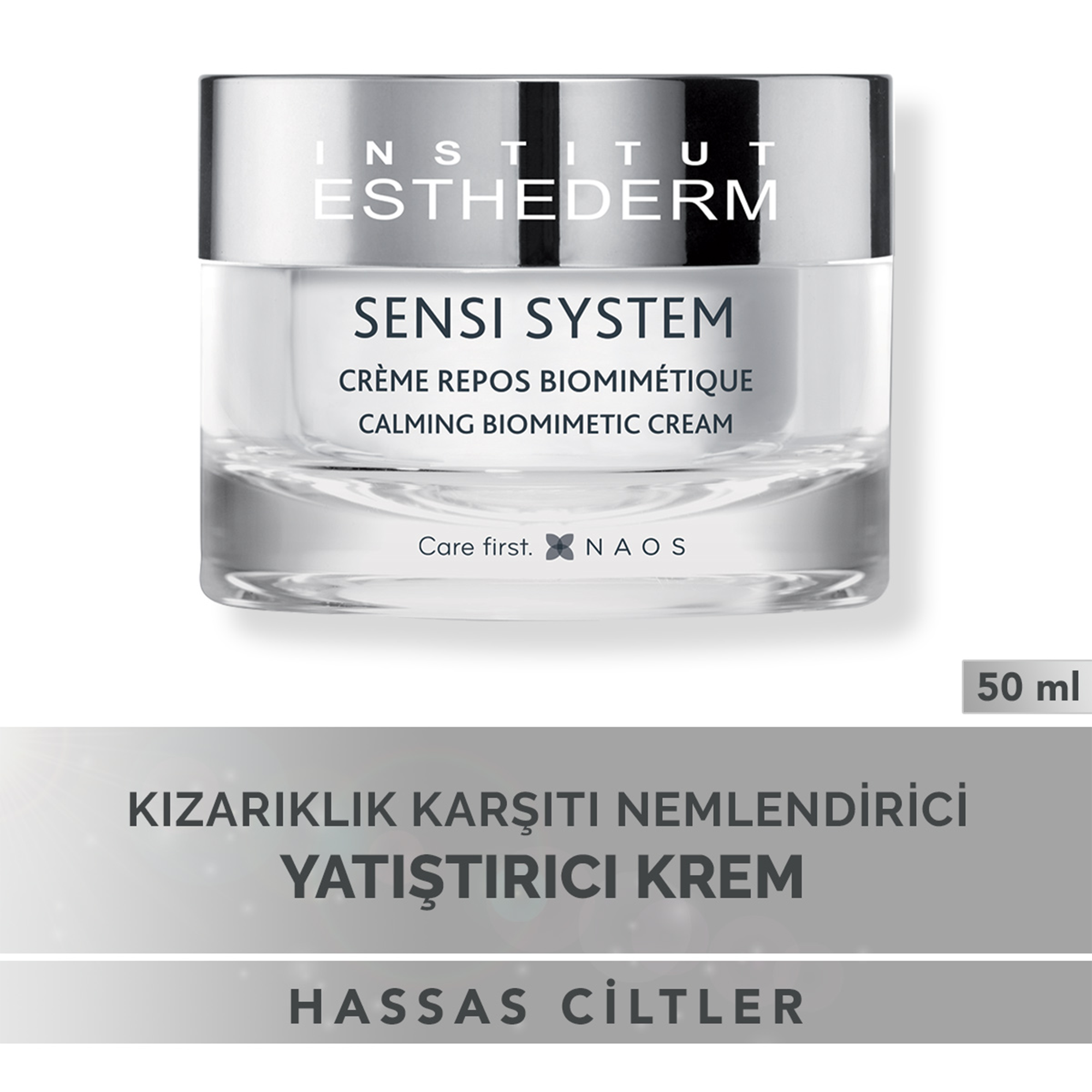 Esthederm Sensi System Calming Biomimetic Cream 50 ml - Hassas Ciltler İçin Yatıştırıcı ve Güçlendirici Biyomimetik Krem