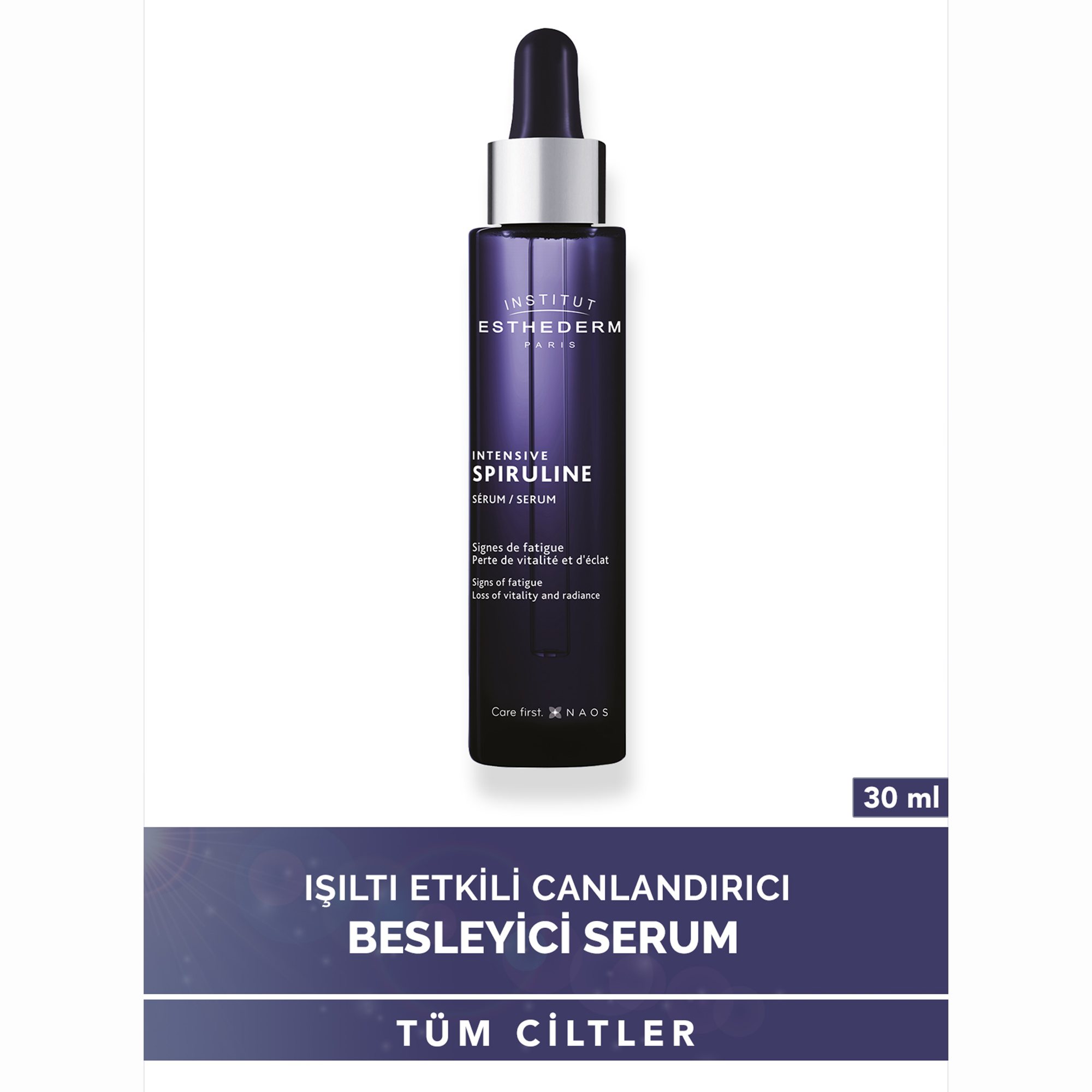Esthederm Intensive Spiruline Serum 30 ml - Enerji Kaybı Yaşayan Ciltler İçin Canlandırıcı ve Besleyici Yoğun Serum