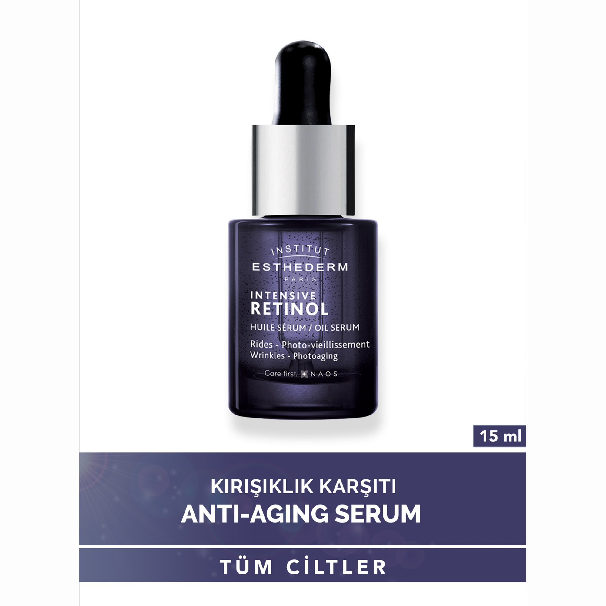 Esthederm Intensive Retinol Oil Serum 15 ml - Yaşlanma Belirtilerini Azaltan ve Cilt Dokusunu Yenileyen Retinol Yağ Serumu