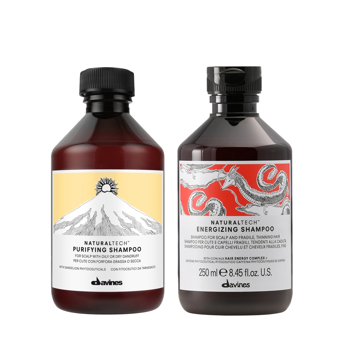 Davines Energizing Şampuan 250 Ml + Purifying Şampuan 250ml