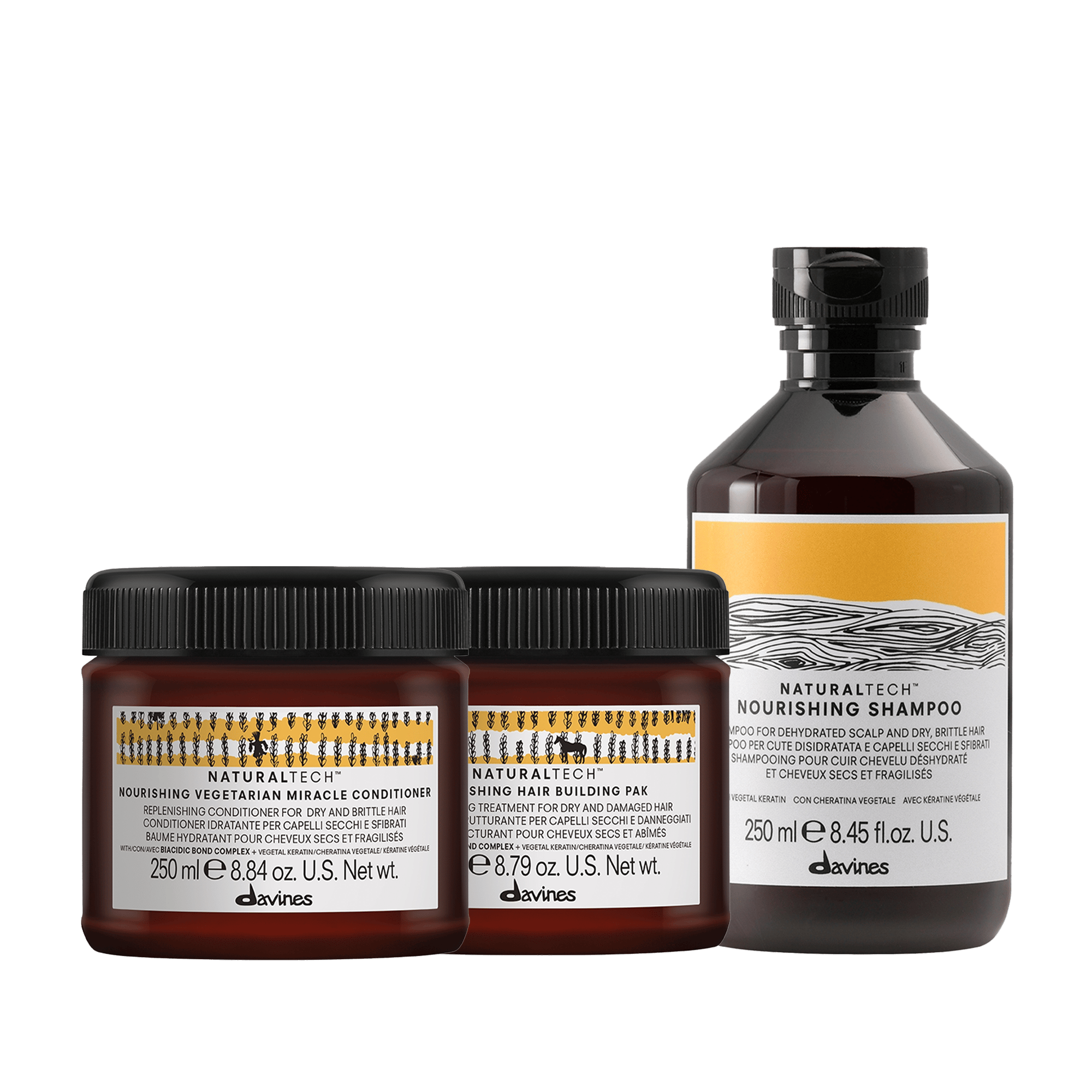 Davines Nourishing 3'lü Mucize Mini Keratin Bakım Set