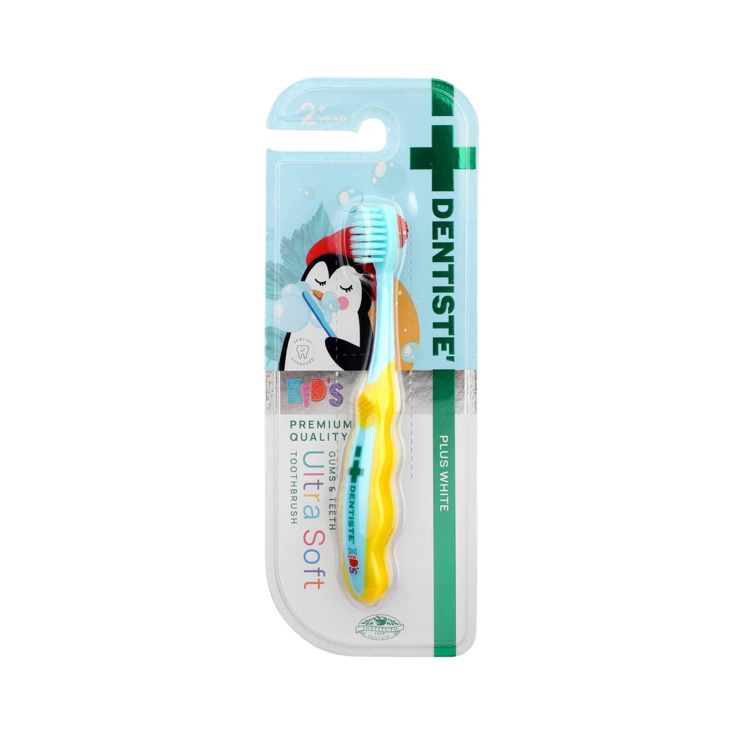 Dentiste Kids Plus White Ultra Yumuşak Çocuk Diş Fırçası +2 Yaş Mavi