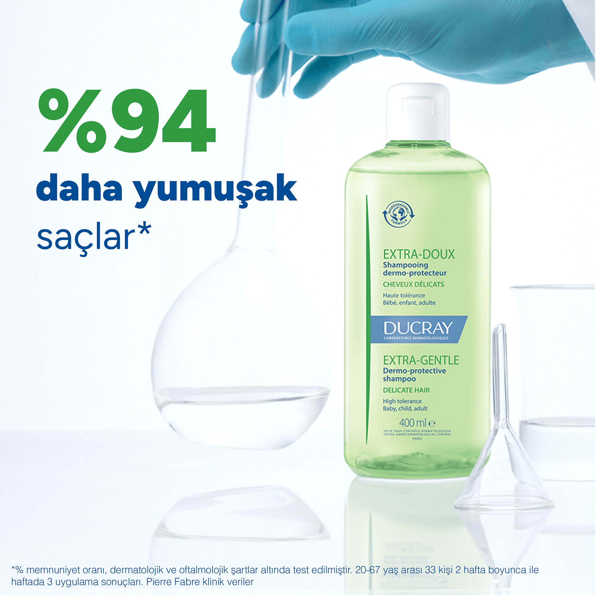 Ducray Extra Doux Sık Kullanım Şampuanı 400 ml - Ducray Extra Doux, sık kullanım için 400 ml şampuan.