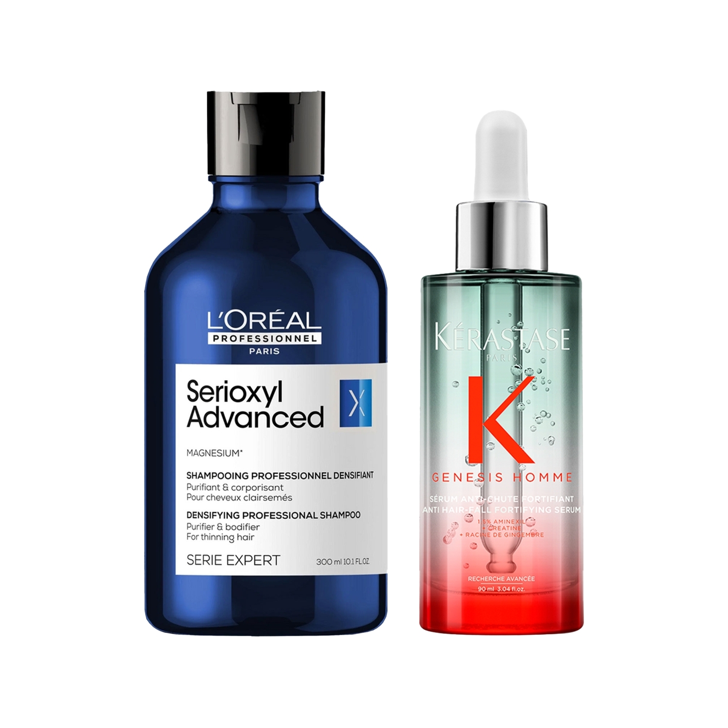 Kerastase x Loreal Professionnel Saç Dökülmesi Yaşayan ve Saç Yoğunluğu Arttırmak İsteyen Erkekler İçin Saç Bakım Seti