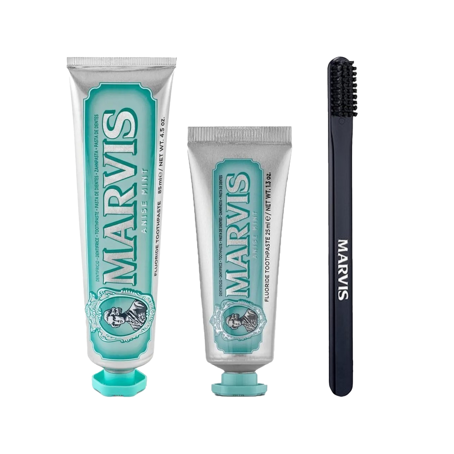 Marvis Anise Mint Anasonlu Diş Macunu 85 ml + 25 ml ve Diş Fırçası