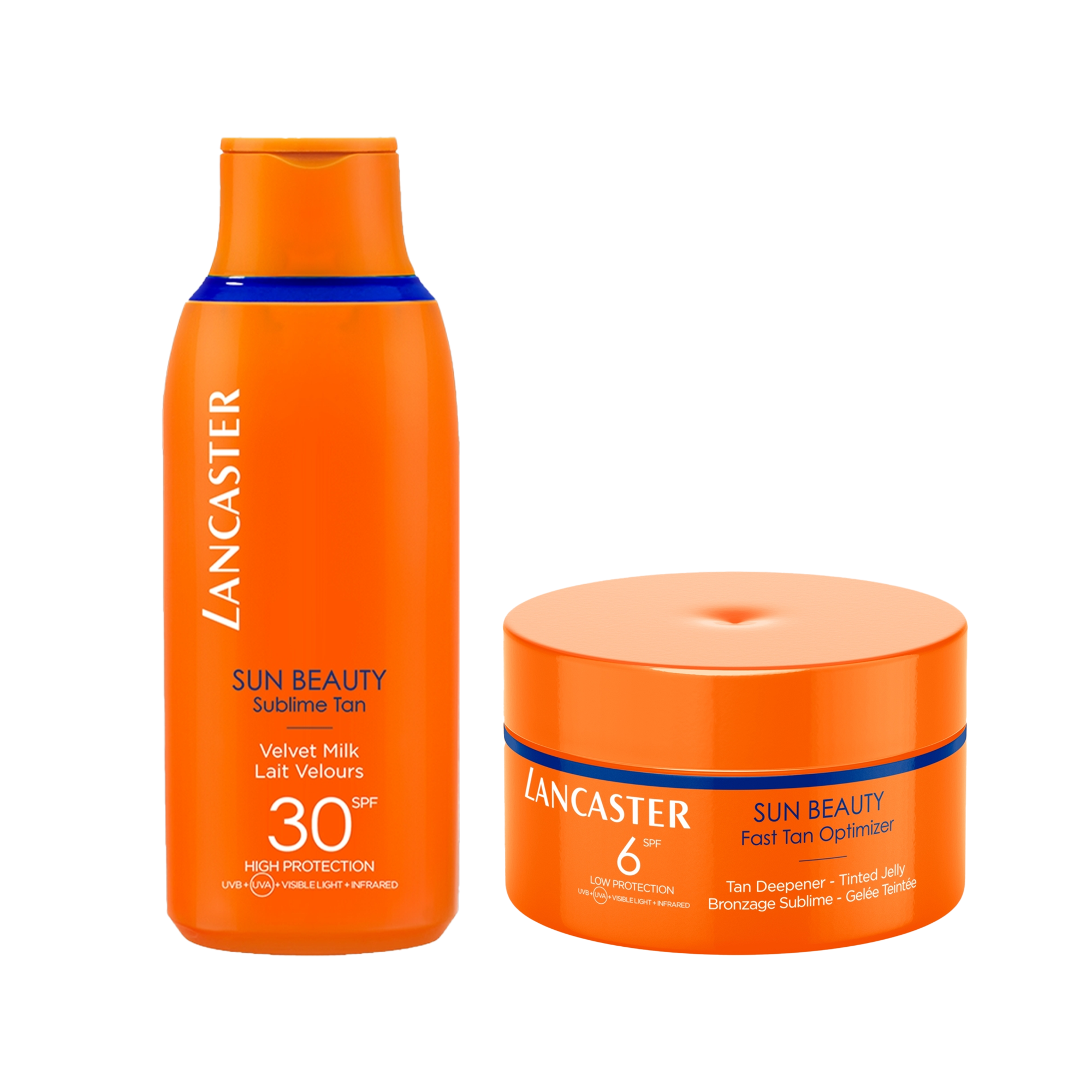Lancaster Sun Beauty Velvet Güneş Koruyucu Süt Spf30 175 ml & Tan Deepener Tinted Jelly SPF6 200 ml