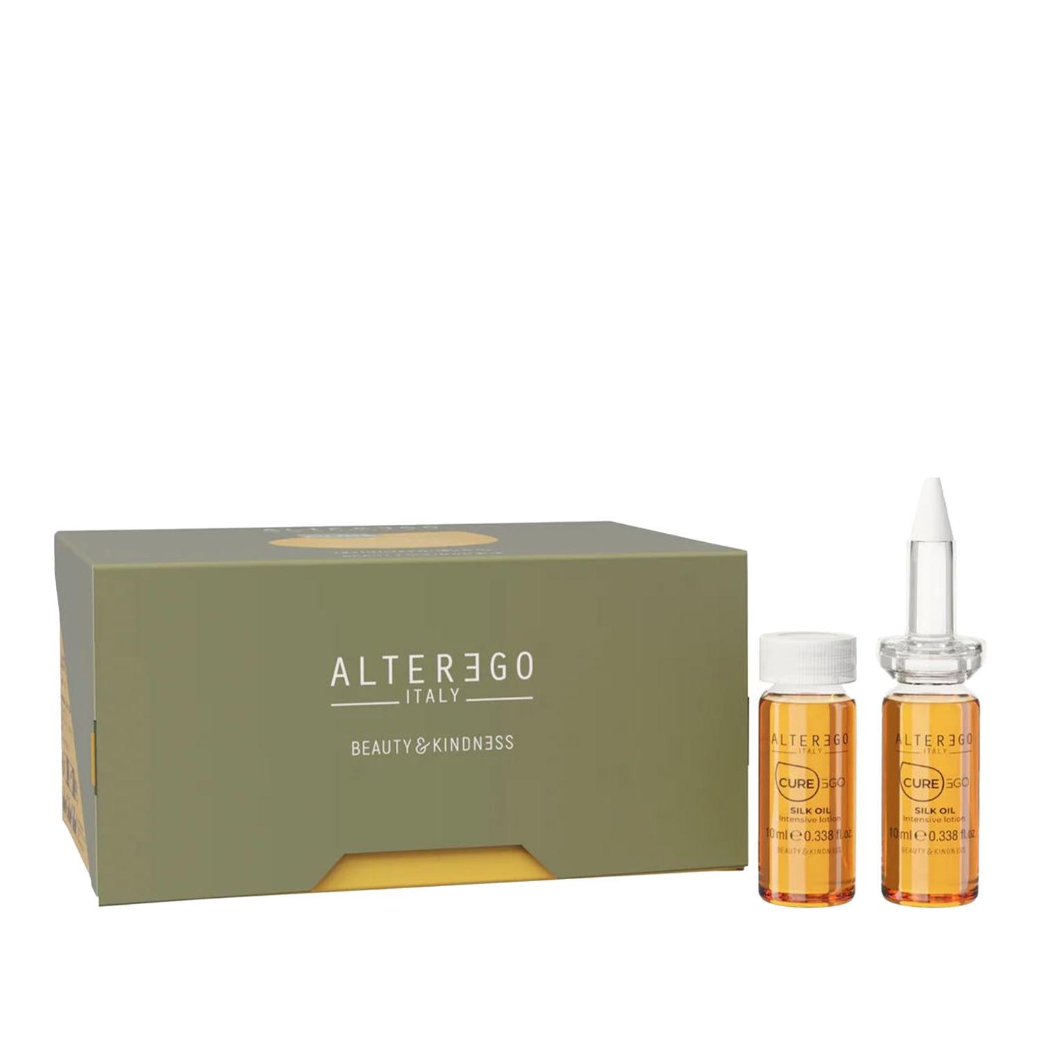 Alterego Italy Curego Silk Oil Elektriklenme Karşıtı Yoğun Saç Bakımı 12x10 ml