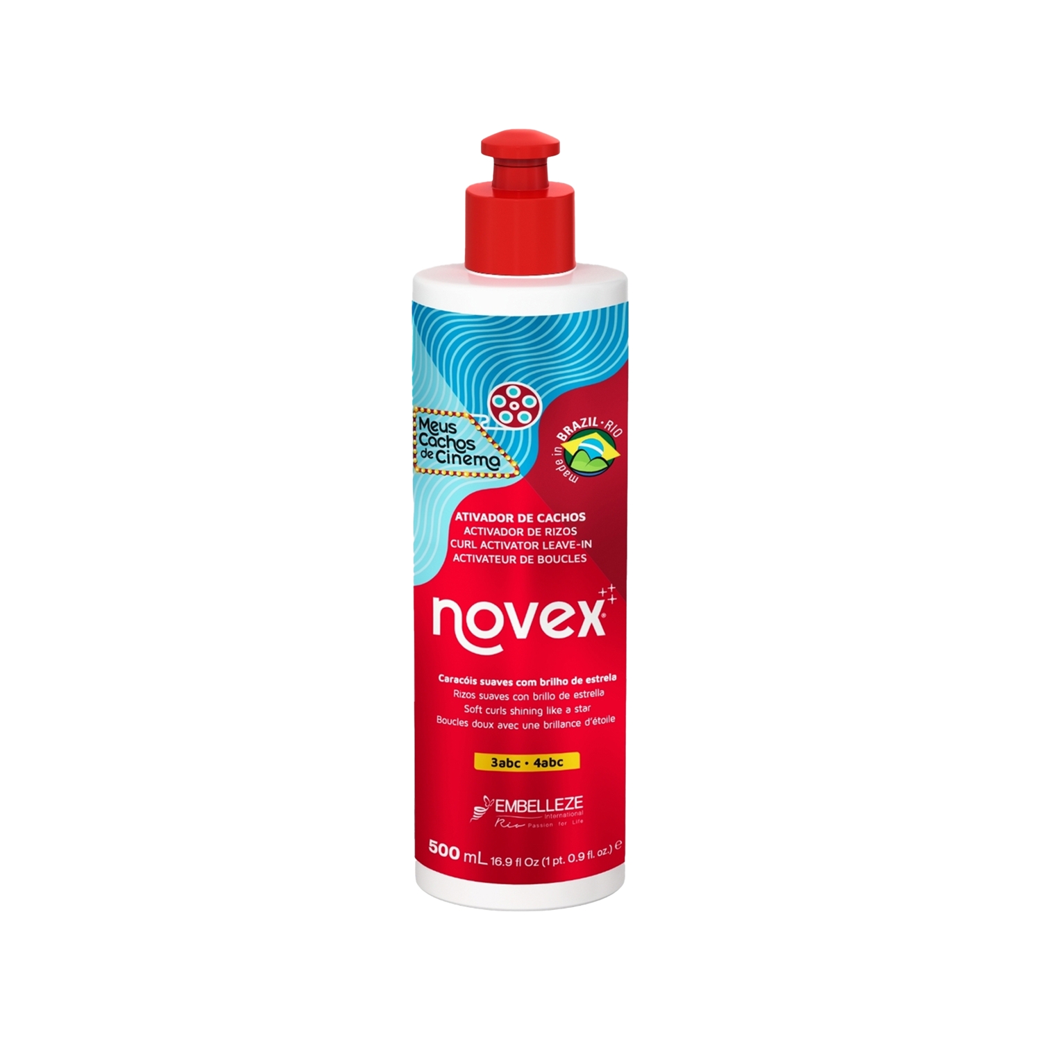 Novex My Curls Movie Star Parlaklık Veren Shea Butter Keratin ve 7 Çeşit Yağ İçeren Durulanmayan Saç Kremi 500 g