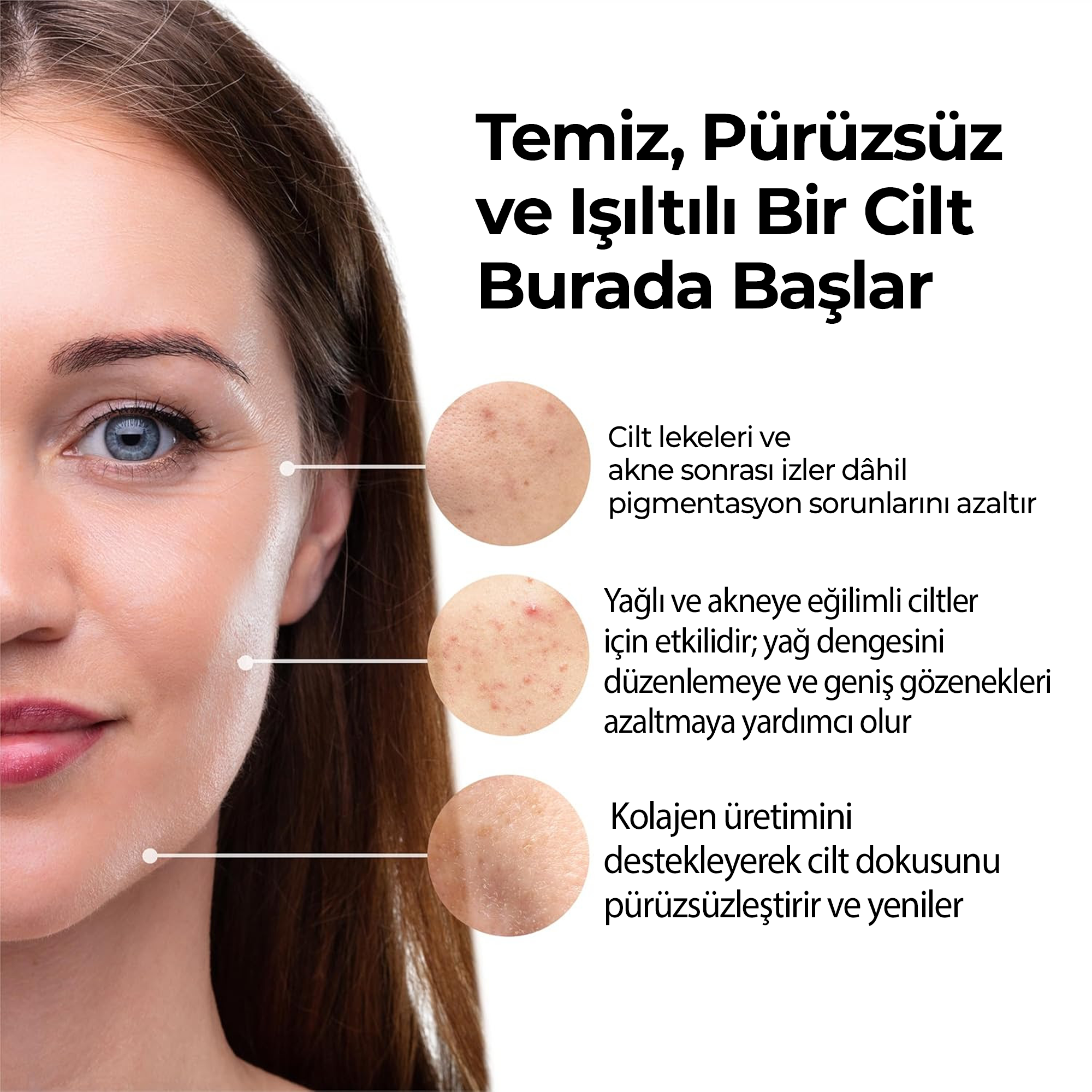 Temiz, Pürüzsüz ve Işıltılı Bir Cilt Burada Başlar