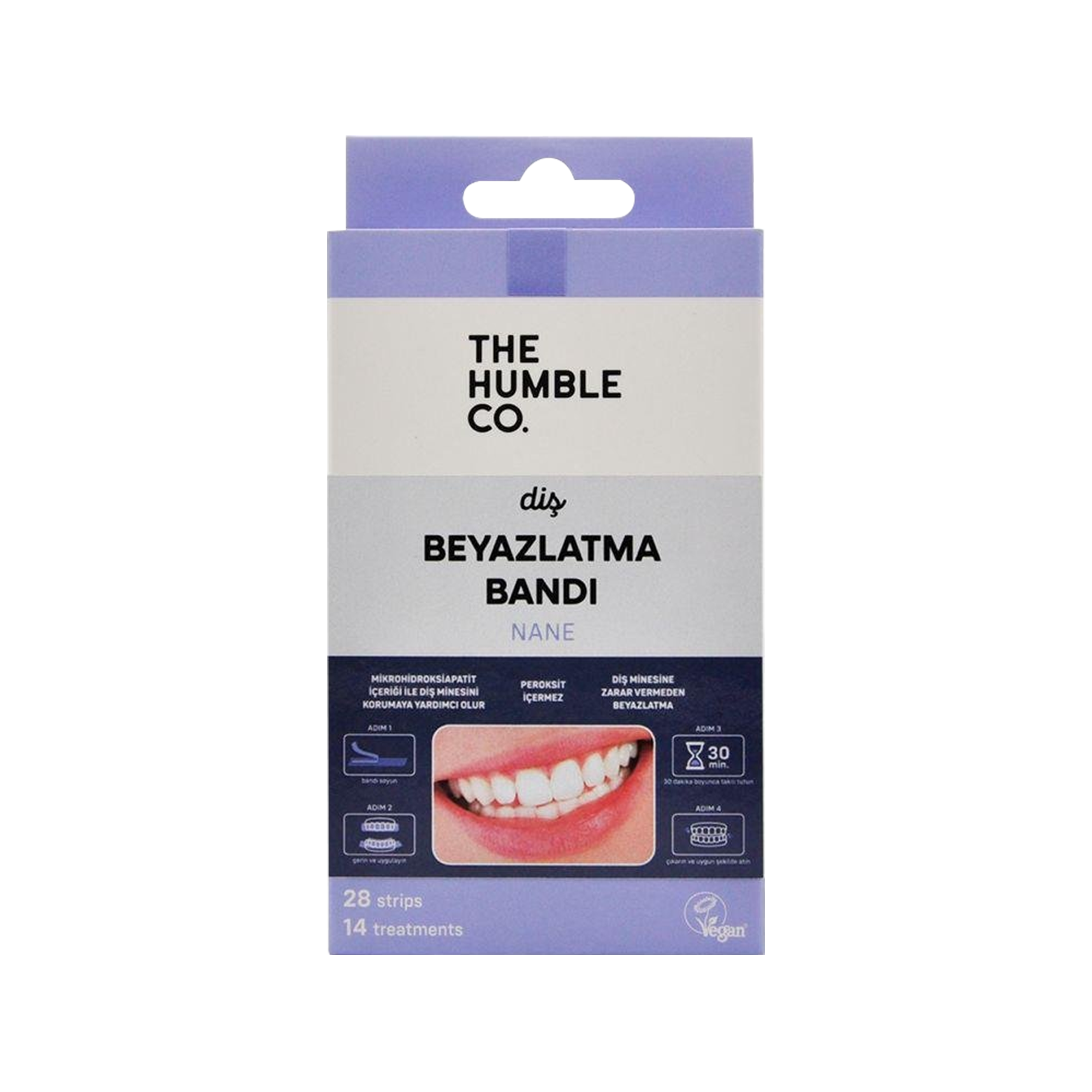 The Humble Co Teeth Whitening Strips Diş Beyazlatma Bandı Nane 28 Adet