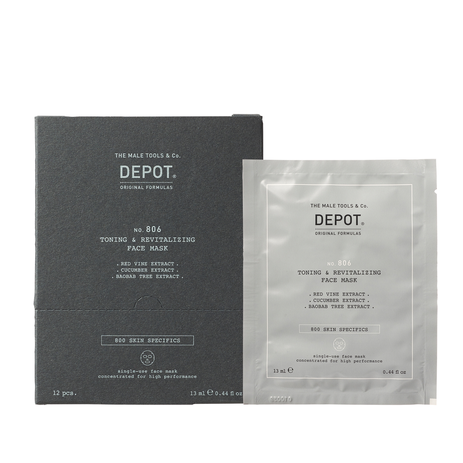Depot No. 806 Toning & Revitalizing Yüz Maskesi 12x13 ml
