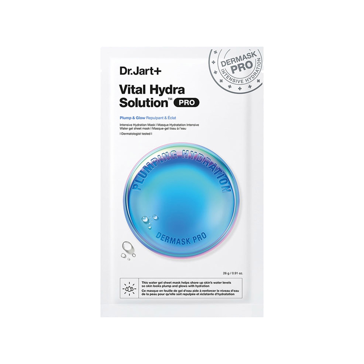 Dr.Jart+ Dermask Vital Hydra Solution PRO Nemlendirici Yüz Maskesi 26 g