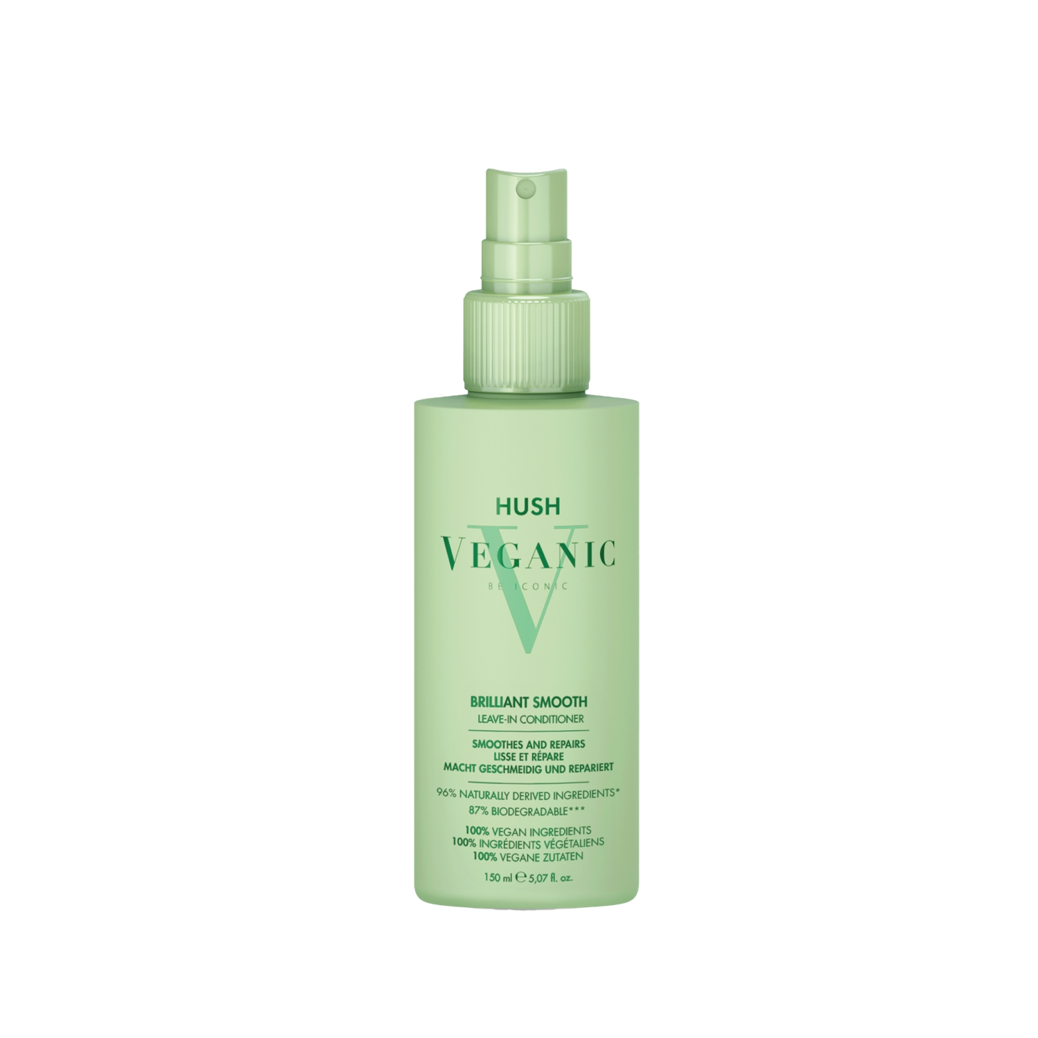 Hush Veganic Brilliant Smooth Kabaran Saçlar İçin Pürüzsüzleştirici Durulanmayan Bakım Kremi 150 ml