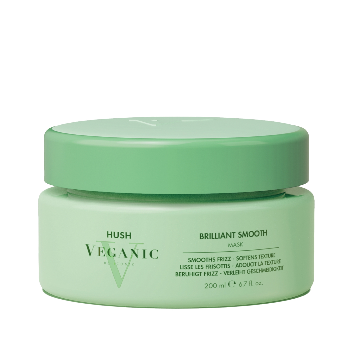 Hush Veganic Brilliant Smooth Kabaran Saçlar İçin Pürüzsüzleştirici Maske 200 ml