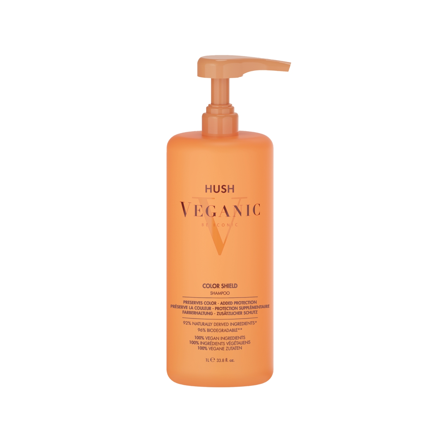 Hush Veganic Color Shield Boyalı Saçlar İçin Renk Koruyucu Şampuan 1000 ml