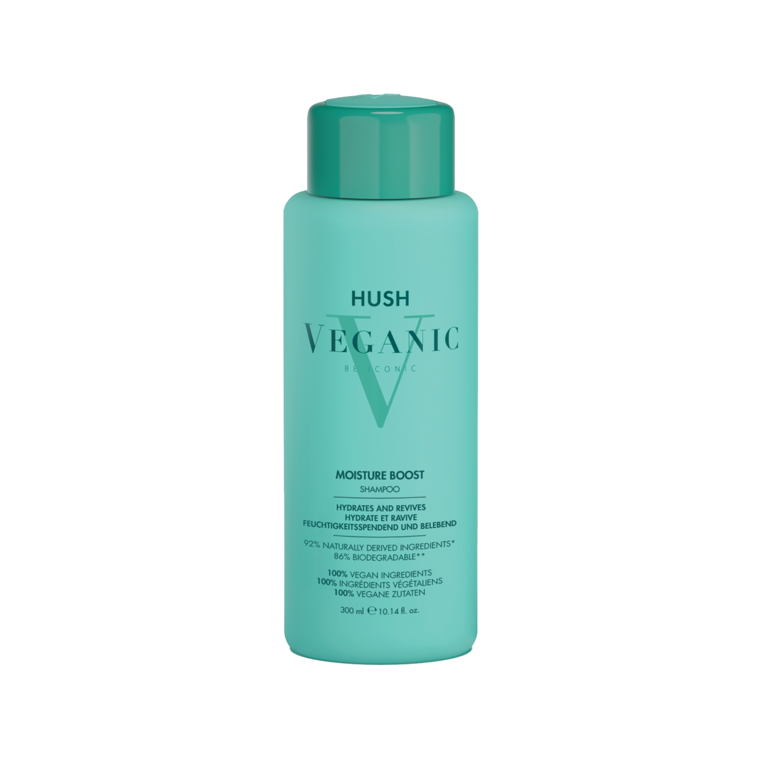 Hush Veganic Moisture Boost Kuru Saçlar İçin Nemlendirici Şampuan 300 ml