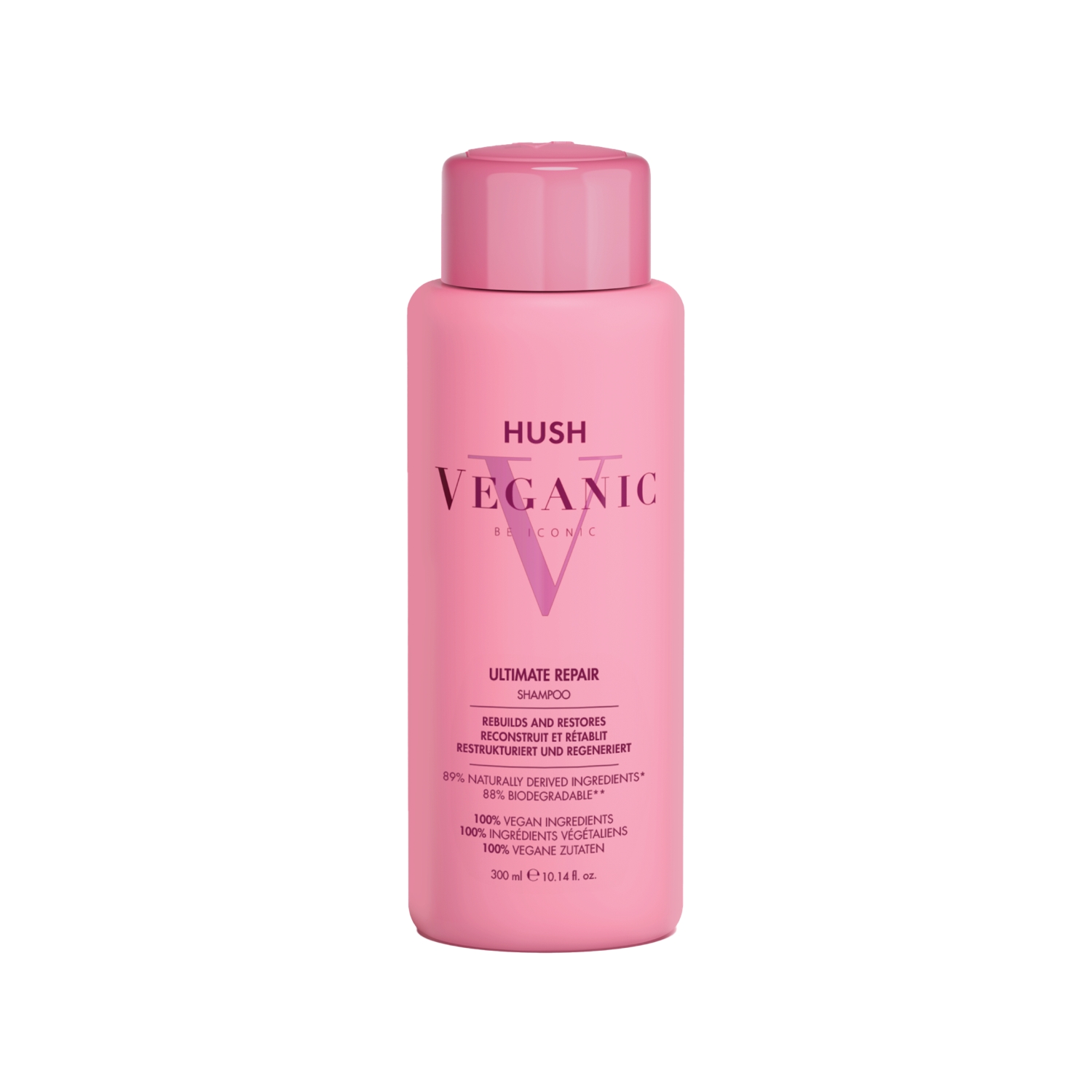 Hush Veganic Ultimate Repair Yıpranmış Saçlar İçin Onarıcı Şampuan 300 ml