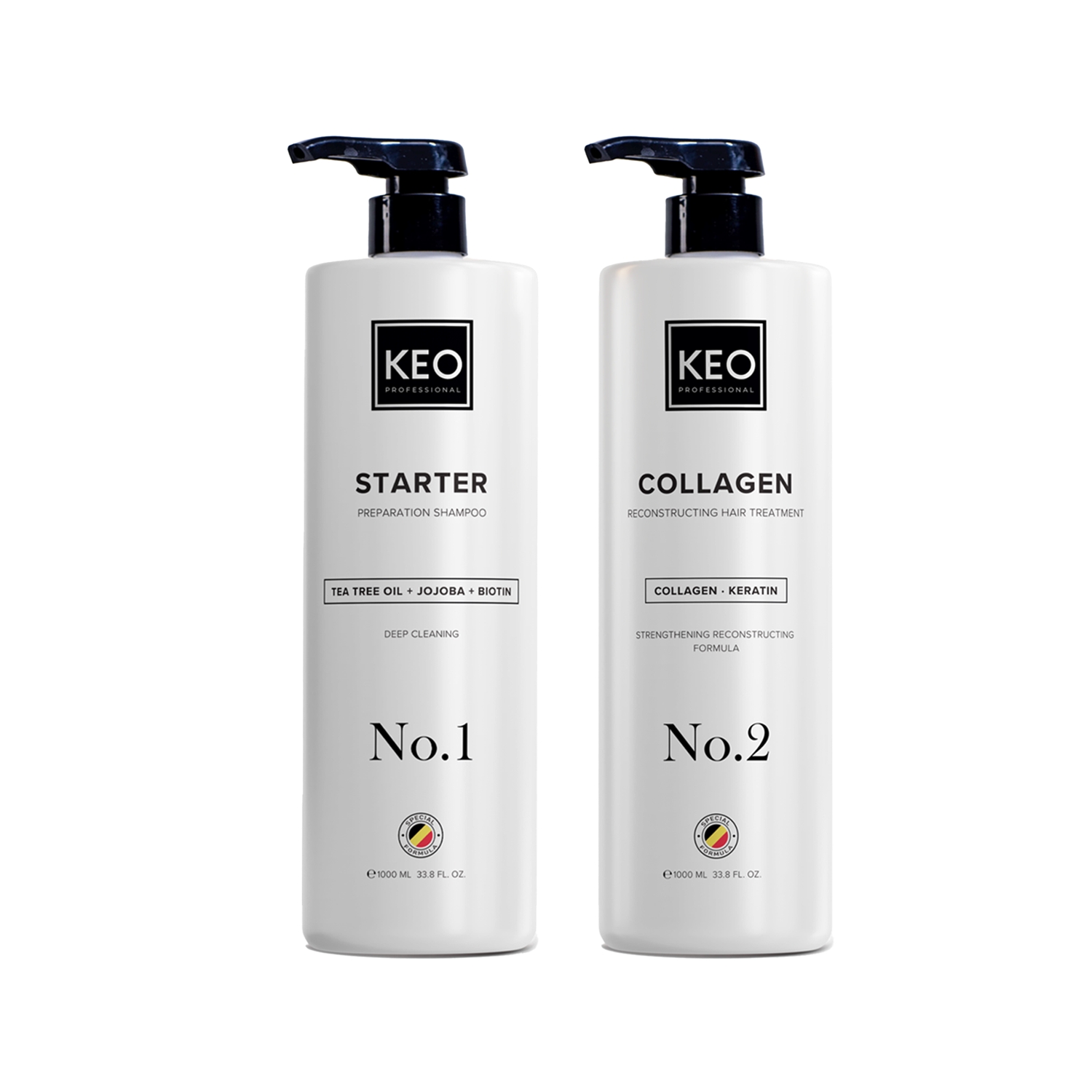 Keo Professional Collagen Yeniden Yapılandırıcı Saç Bakım Seti