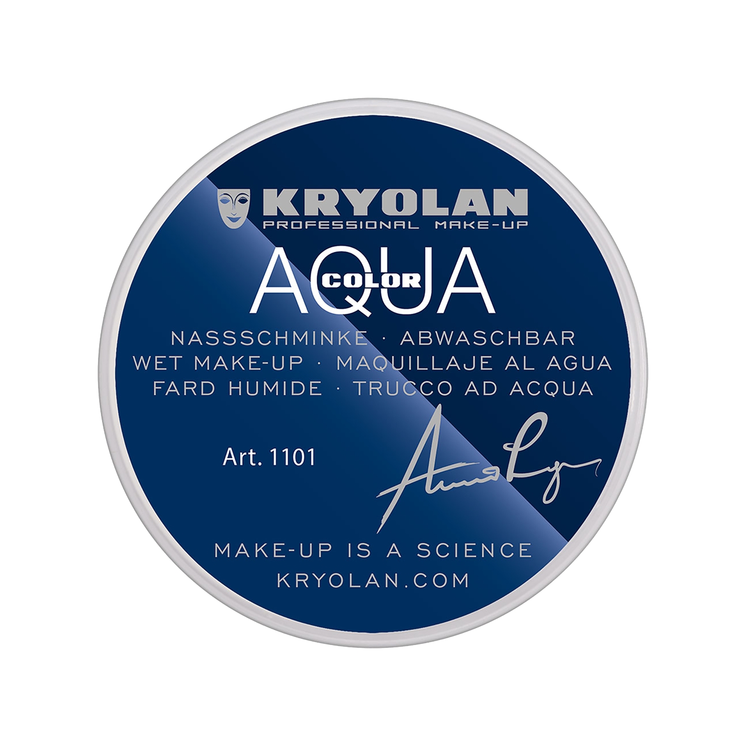 Kryolan Aquacolor Profesyonel Yüz ve Vücut Makyajı 70 Beyaz 8 ml