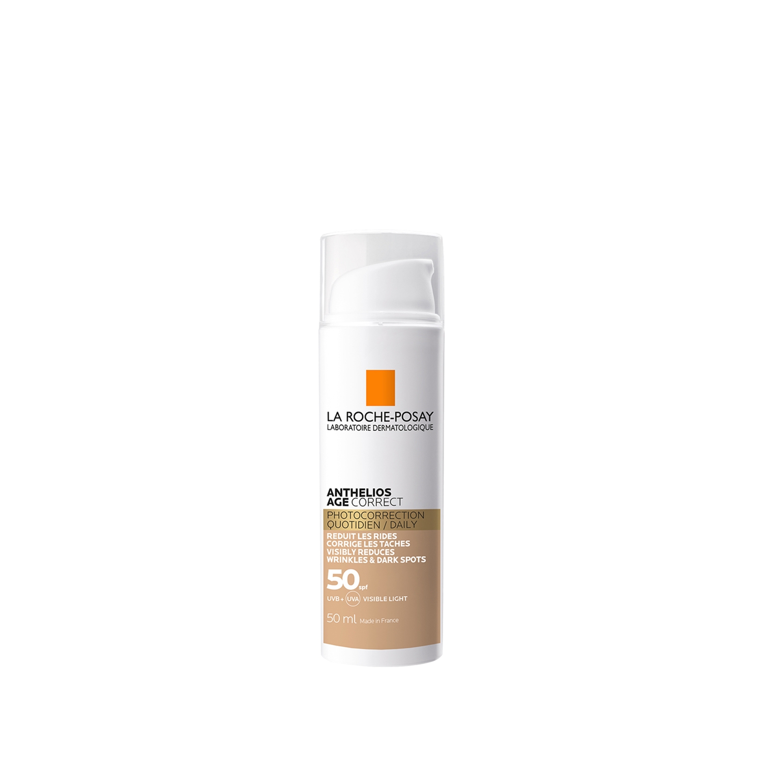 La Roche-Posay Anthelios Age Correct SPF 50 Leke ve Kırışıklık Karşıtı Renkli Güneş Kremi 50 ml