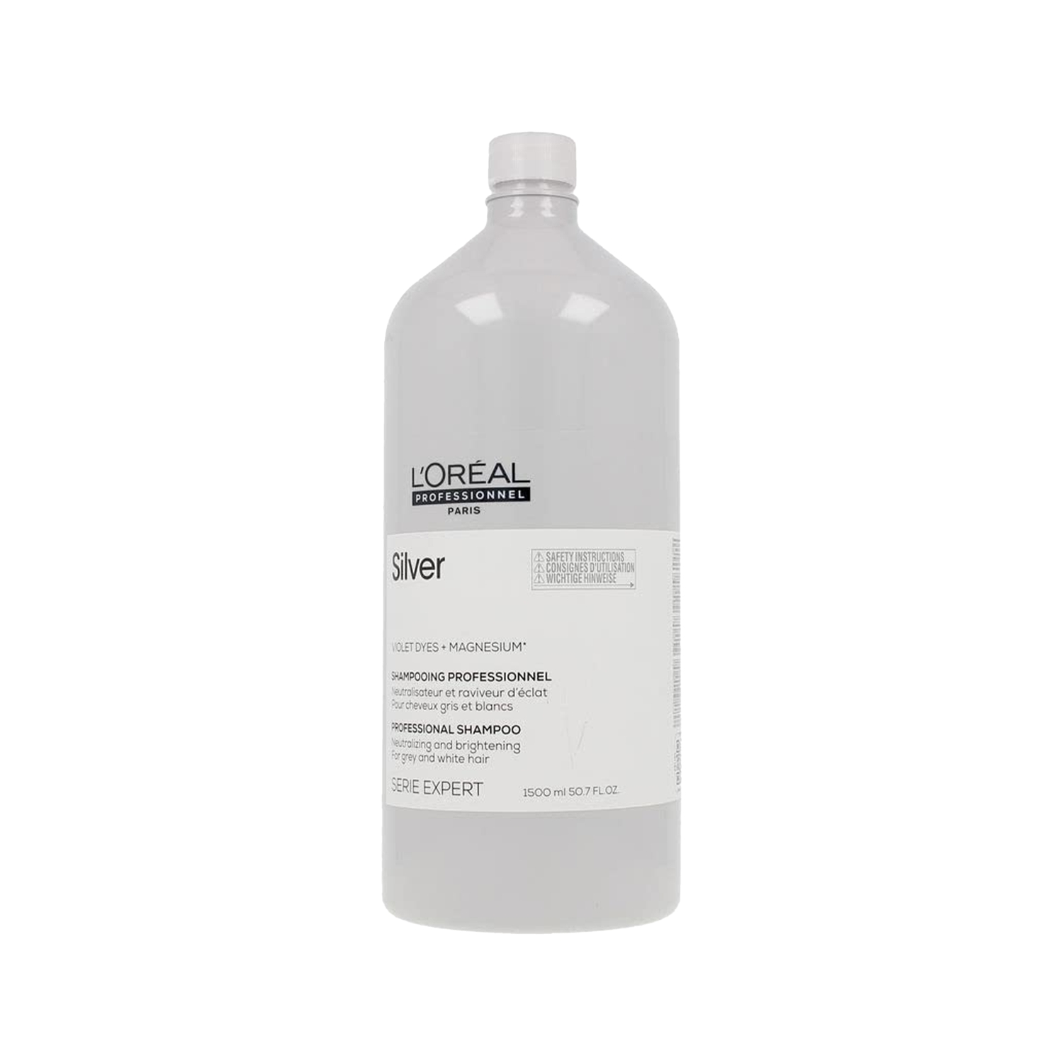 Loreal Professionnel Paris Serie Expert Silver Çok Açık Sarı, Gri ve Beyaz Saçlar Için Renk Dengeleyici Mor Şampuanı 1500 ml