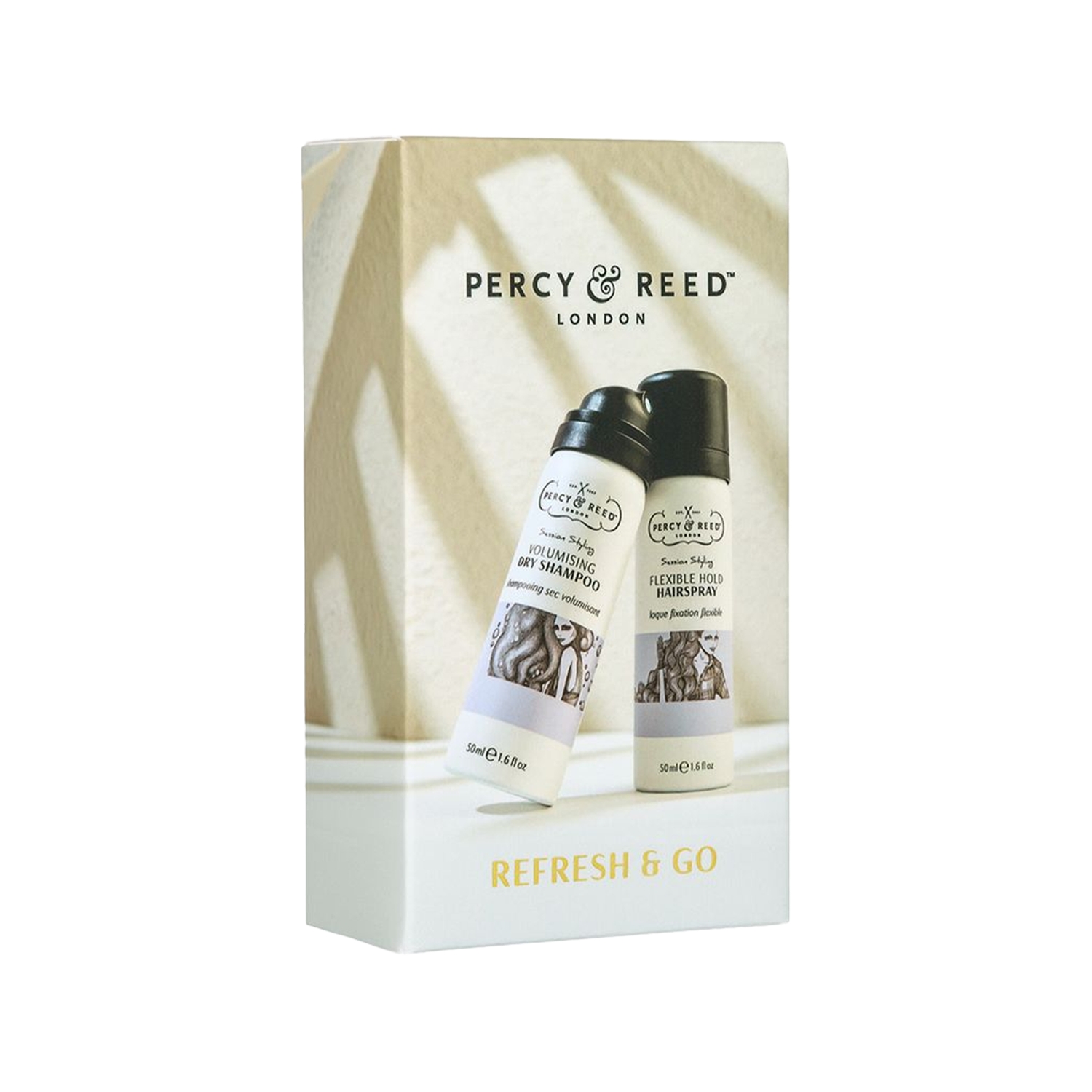 Percy & Reed Refresh & Go Kuru Şampuan ve Saç Sprey Seti