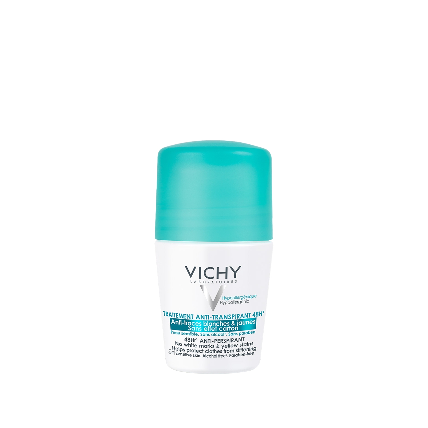 Vichy Anti-Transpirant Hassas Ciltler için 48h Terleme Karşıtı İz Bırakmayan Kadın Roll-On Deodorant 50 ml