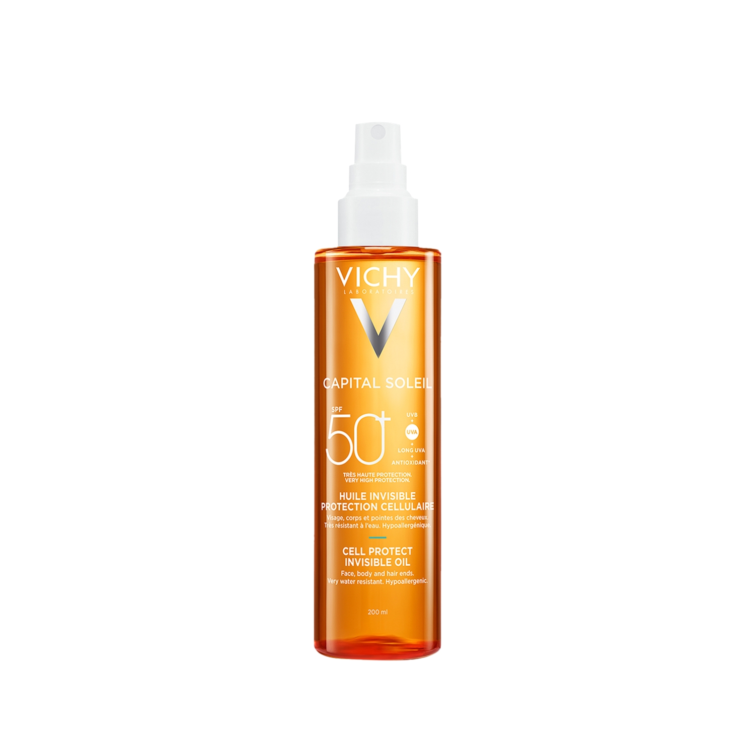 Vichy Capital Soleil Cell Protect Invisible Güneş Koruyucu Yağ Spf 50+ 200 ml