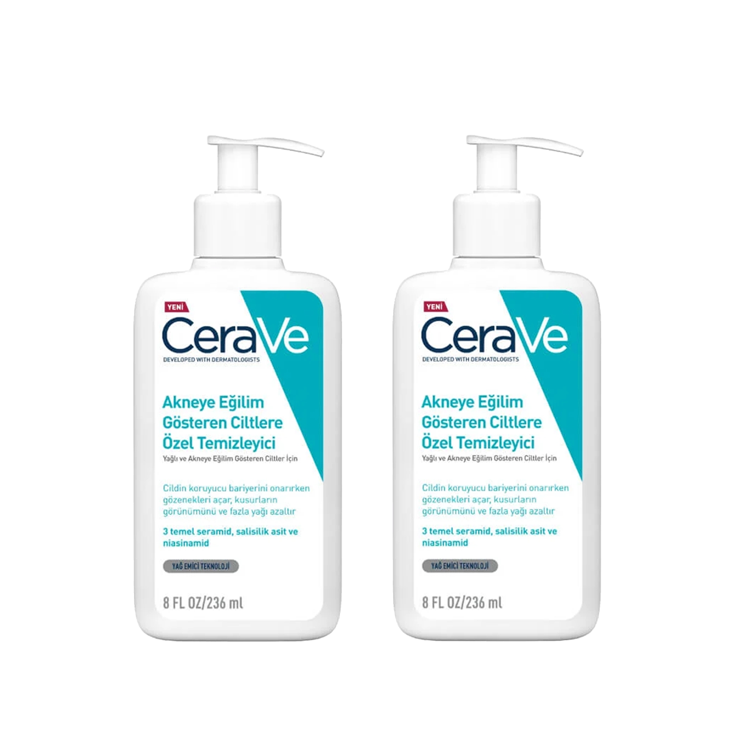 CeraVe Blemish Cleanser Akne Karşıtı Temizleyici 2x236 ml