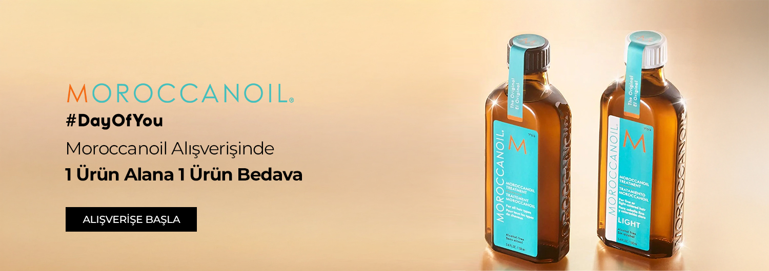 Moroccanoil Alışverişlerinde 1 Ürün Alana 1 Ürün Bedava!