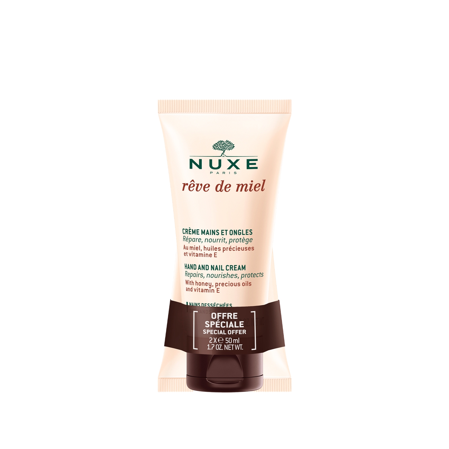 Nuxe Reve De Miel Hand and Nail Cream El ve Tırnak Bakım Kremi 2x50 ml