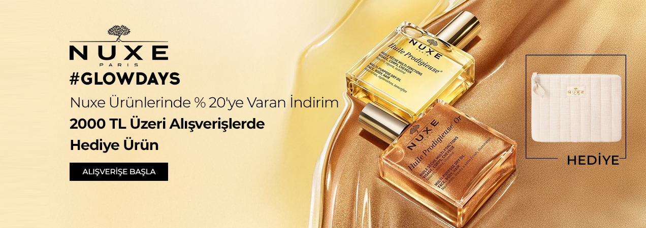 Nuxe Ürünlerinde %20'ye Varan İndirime Ek 2000 TL Üzeri Alışverişlerde Hediye Ürün!