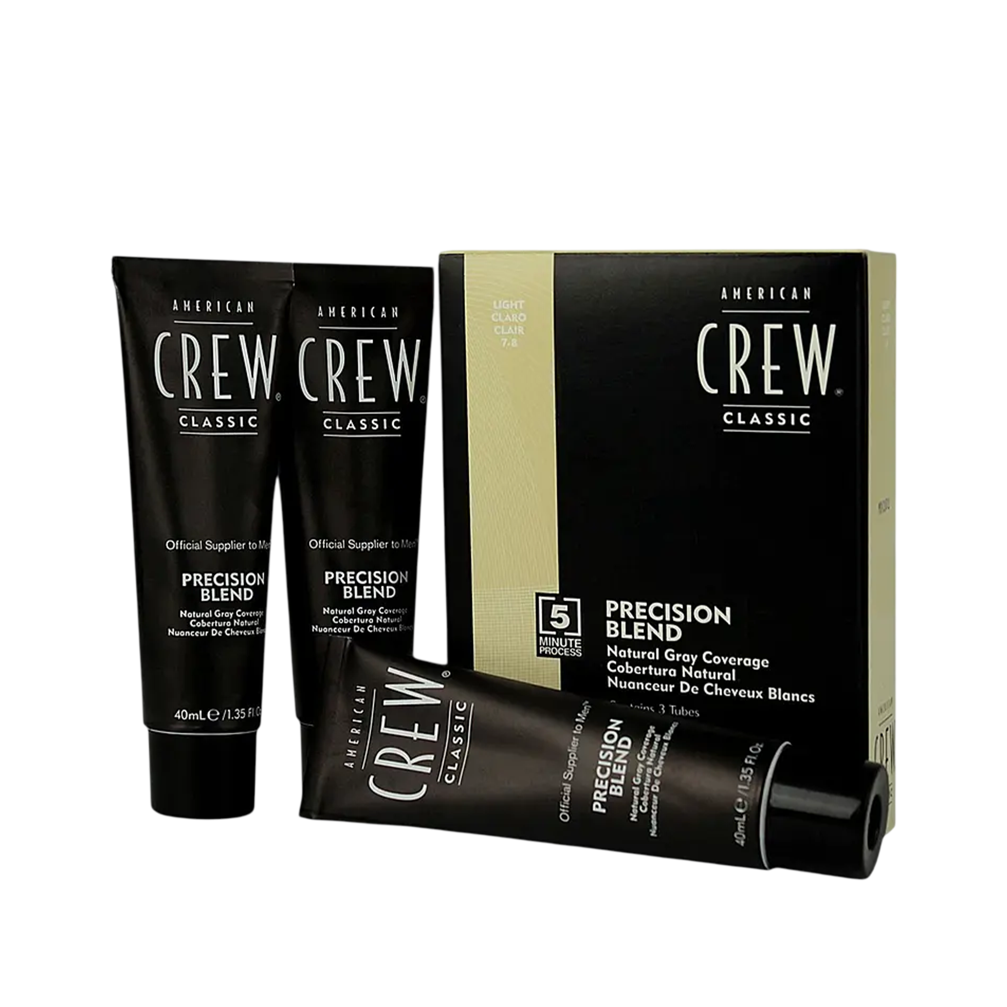 American Crew Precision Blend Erkeklere Özel Amonyaksız Doğal Beyaz Kapatıcı Saç Boyası