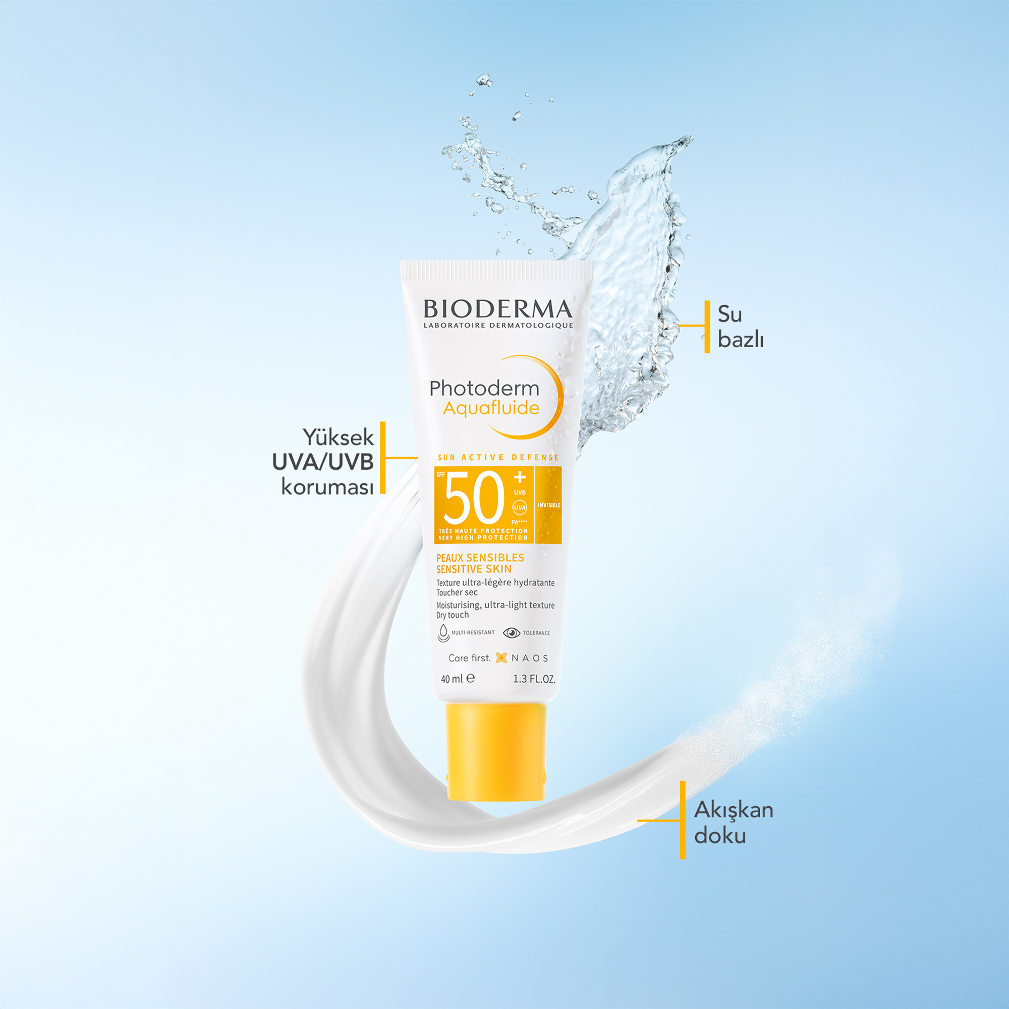 Bioderma Photoderm Aquafluide Invisible Mist SPF 50+ 40 ml: Görünmez Sprey, Ferahlatıcı Koruma