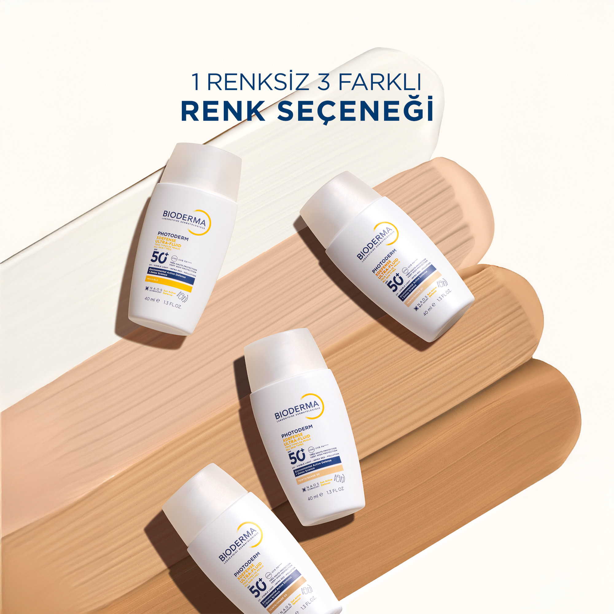 Bioderma Photoderm XDefense Spf50+ Tüm Cilt Tipleri Antioksidan Etkili Renksiz Güneş Kremi 40 ml - Cilt üzerinde hafif bir doku bırakır ve cildi nemlendirerek zararlı UV ışınlarından korur.