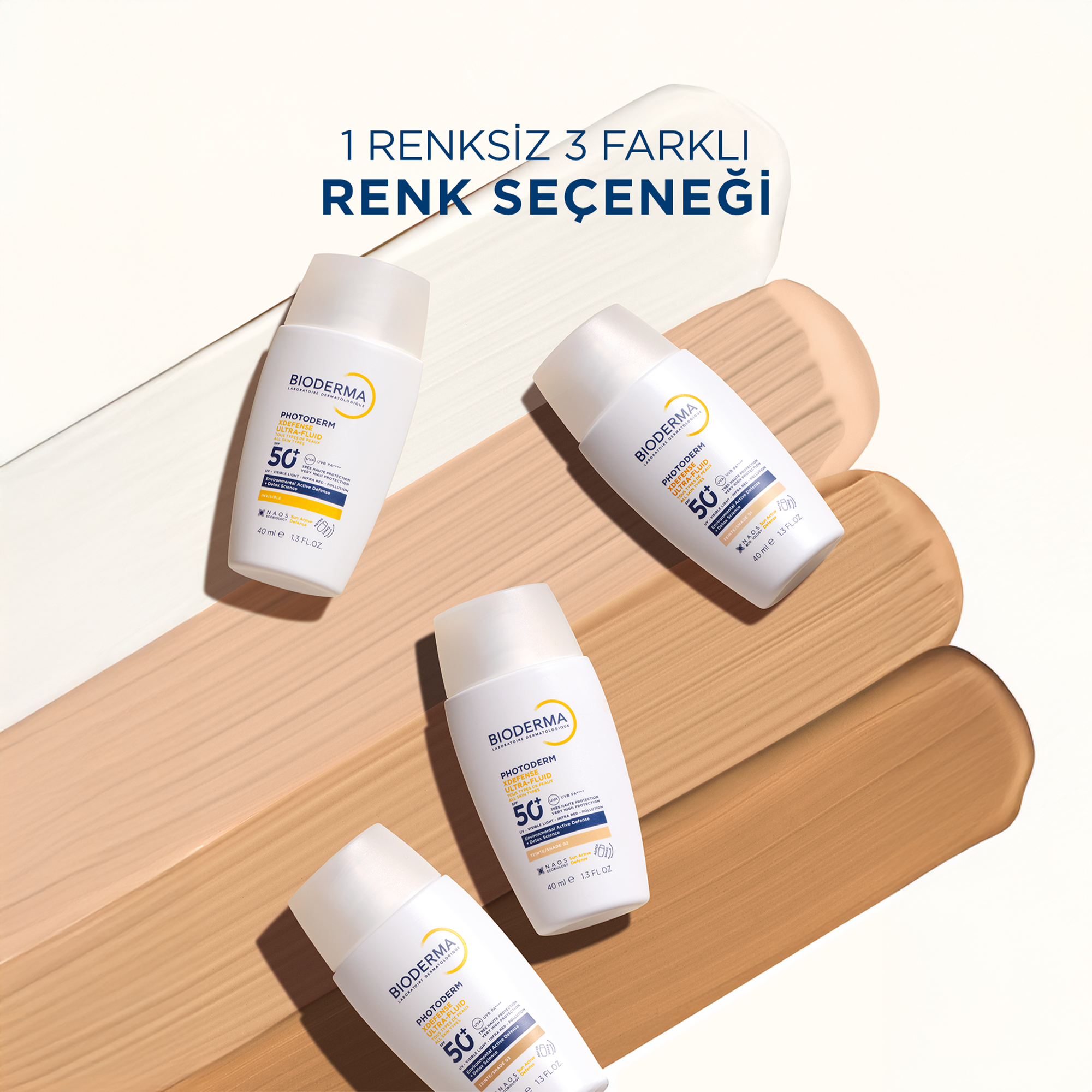 Bioderma Photoderm XDefense Spf50+ Tüm Cilt Tipleri Antioksidan Etkili Renkli Güneş Kremi Light 40 ml - Cilt için SPF 50+ koruma ve hafif renk tonu sunarak, sağlıklı bir cilt görünümü sağlar.