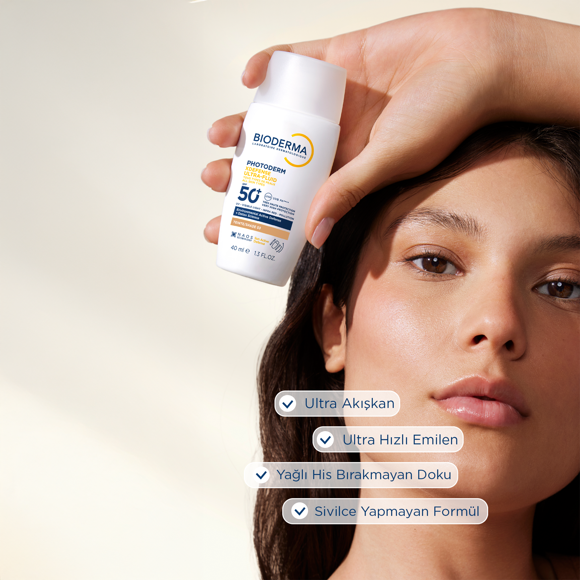 Bioderma Photoderm XDefense Spf50+ Tüm Cilt Tipleri Antioksidan Etkili Renkli Güneş Kremi Golden 40 ml - Yüksek koruma sağlar, ciltteki lekeleri gizler ve doğal bir bronzluk kazandırır.