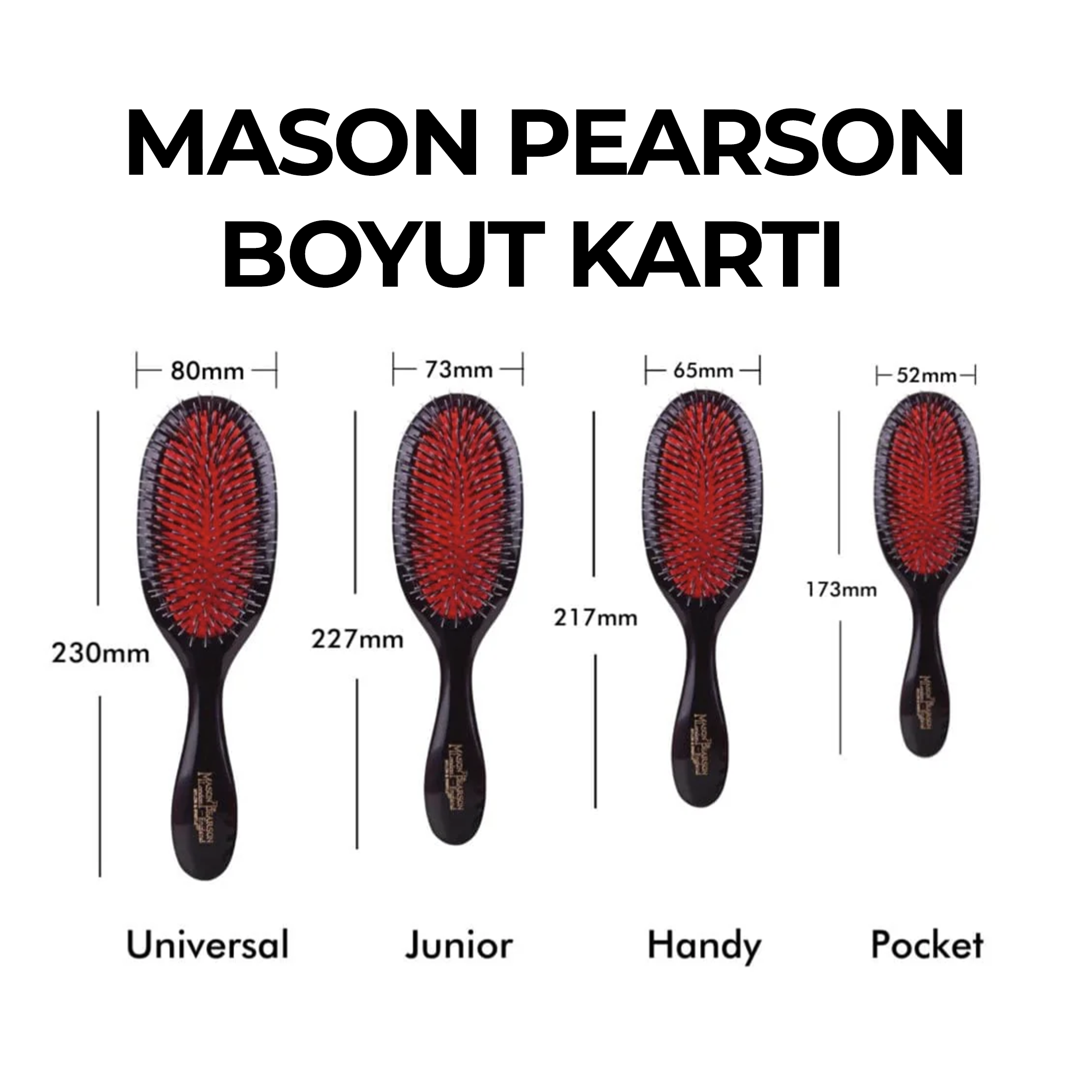 Mason Pearson Handy Bristle Nylon BN3 Ivory Saç Fırçası | Sachane