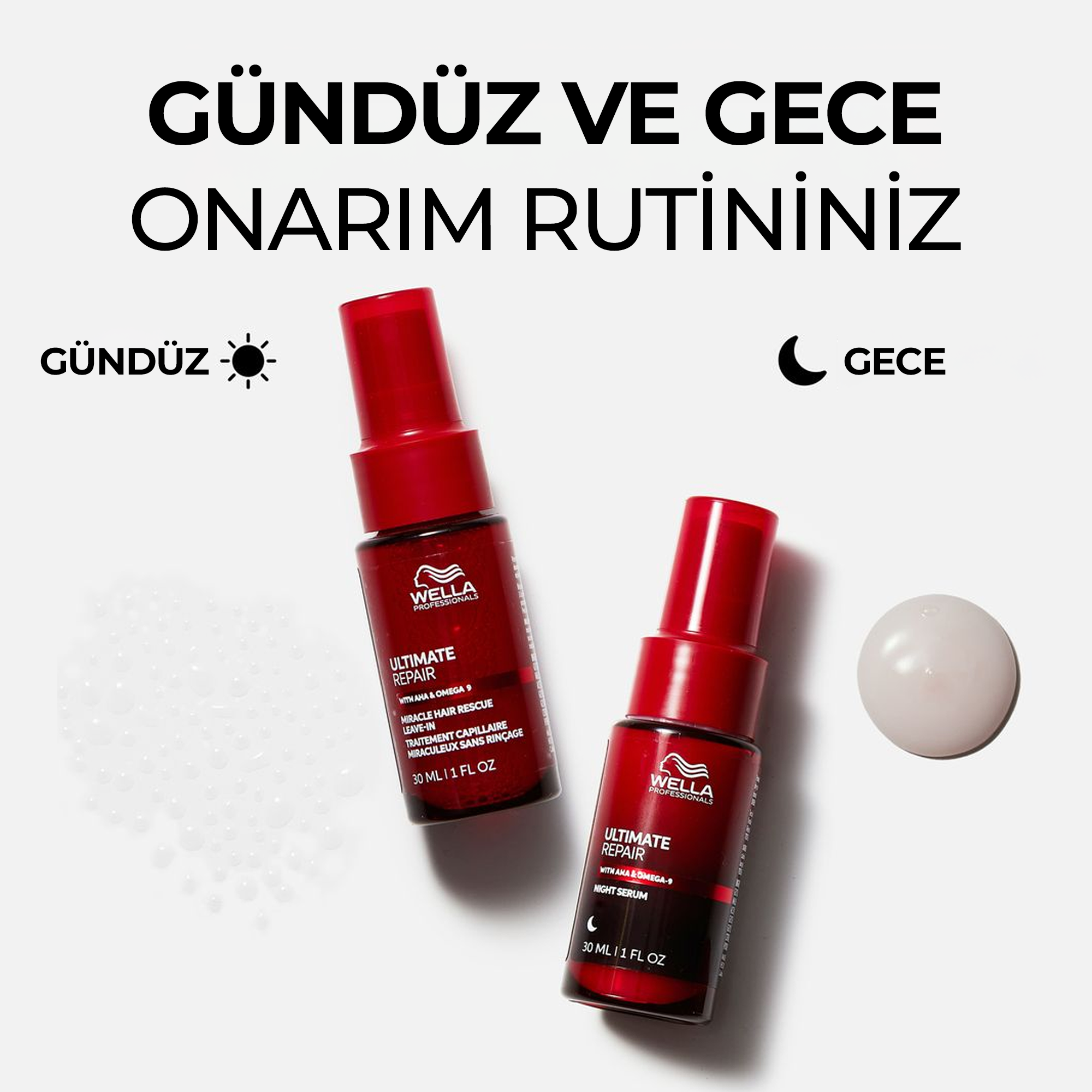 Wella Ultimate Repair Onarıcı Gece Saç Serumu 95 ml | Sachane