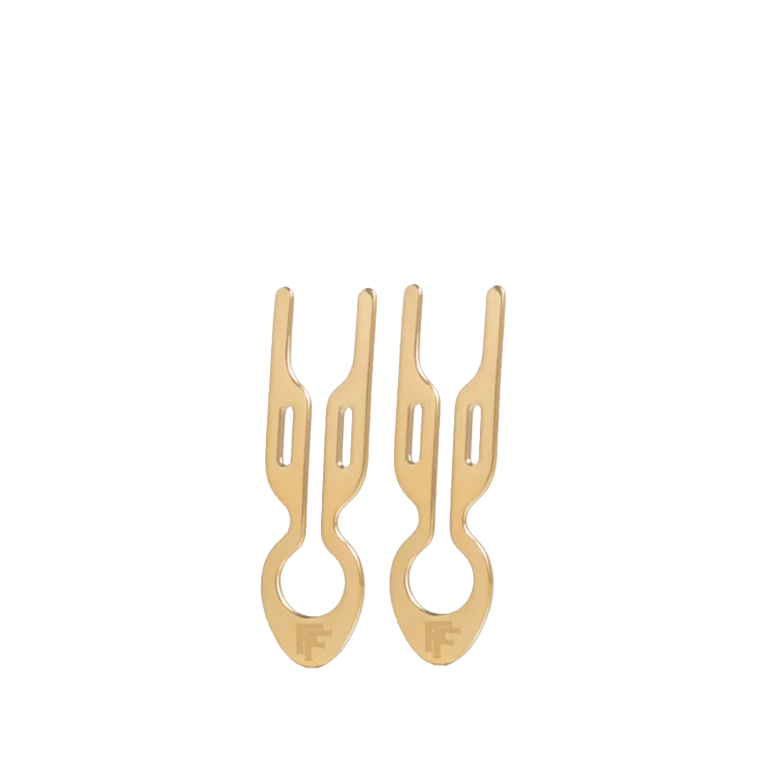 Fiona Franchimon Nº 1 HAIRPIN Petite Çelik Saç Tokası Yellow Gold 2 Adet