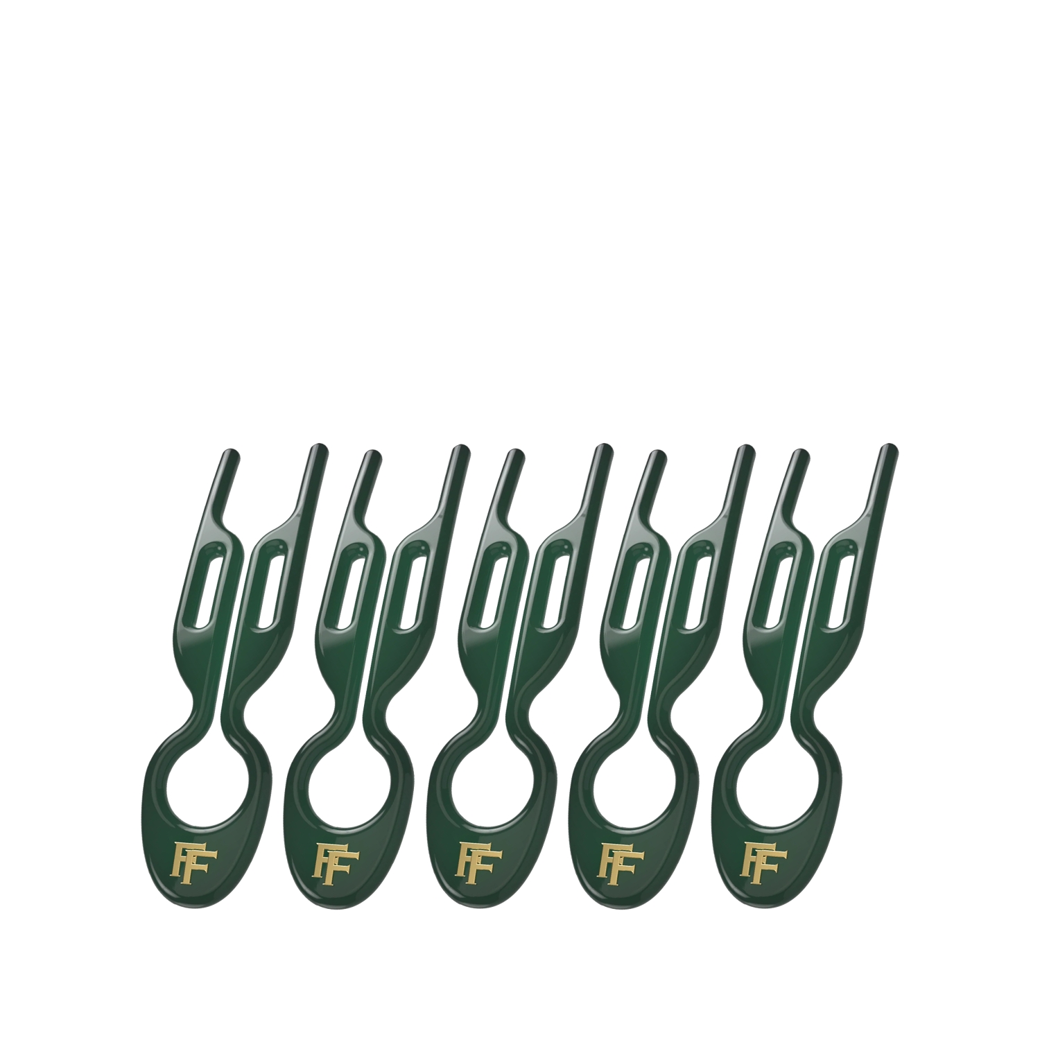 Fiona Franchimon Nº 1 HAIRPIN Saç Tokası Emerald Green 5 Adet