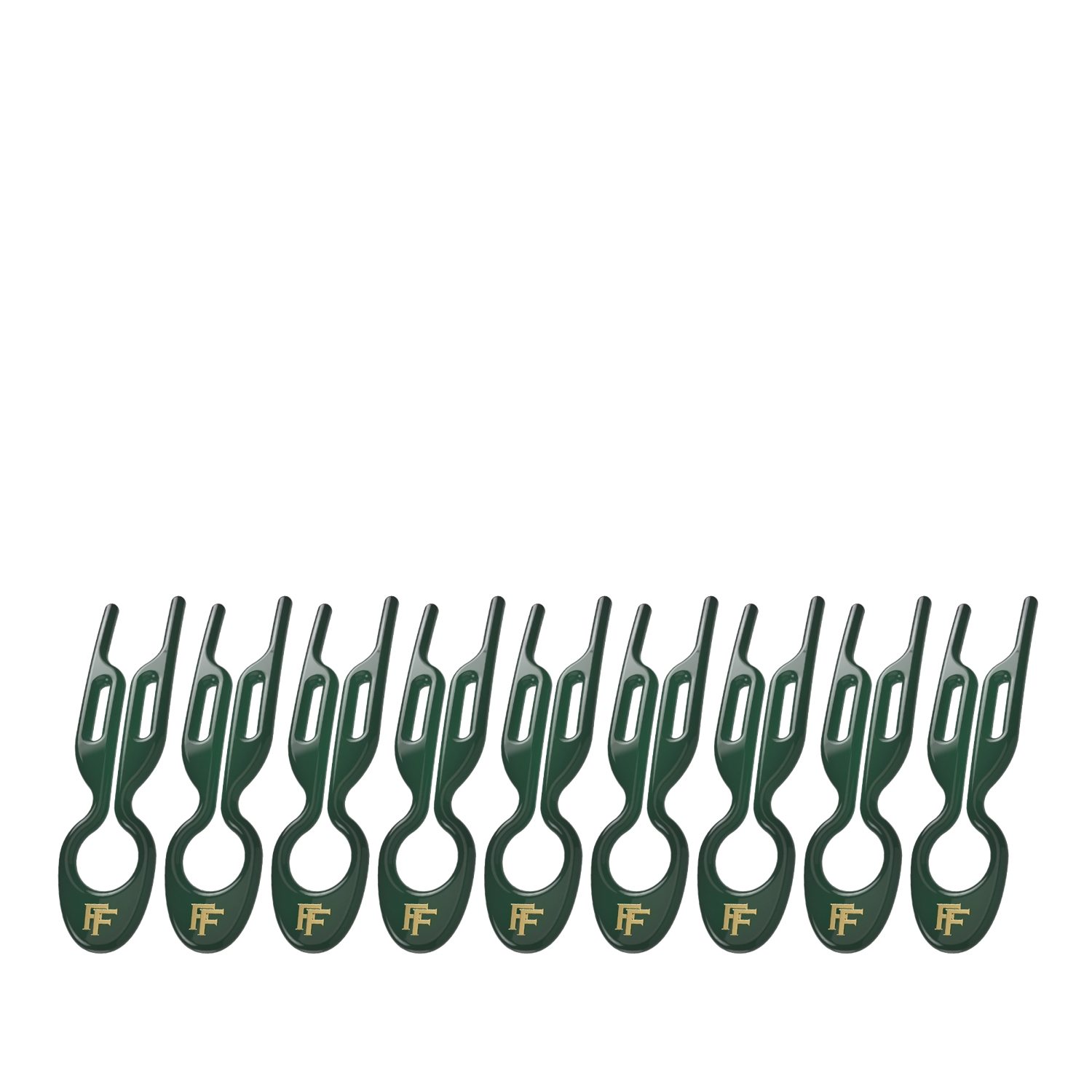 Fiona Franchimon Nº 1 HAIRPIN Saç Tokası Emerald Green 9 Adet