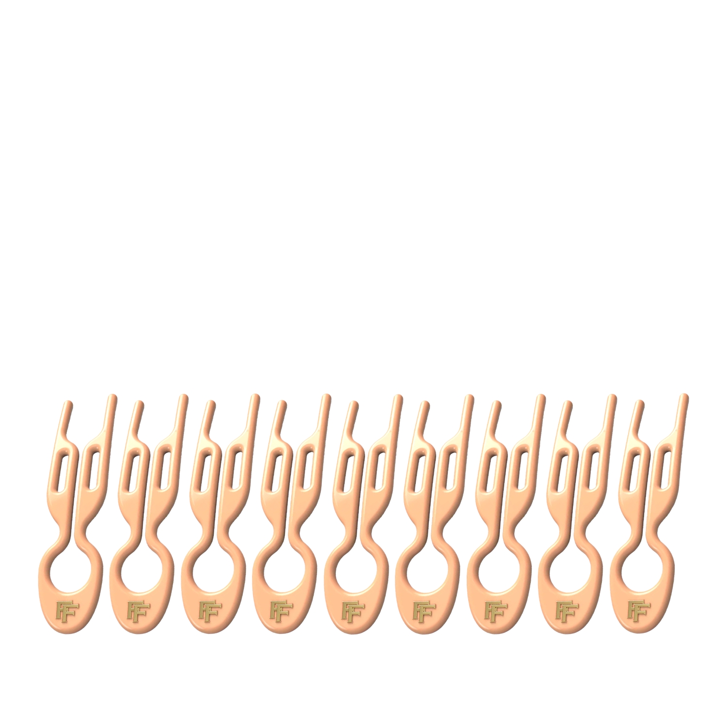 Fiona Franchimon Nº 1 HAIRPIN Saç Tokası Peach Fuzz 9 Adet